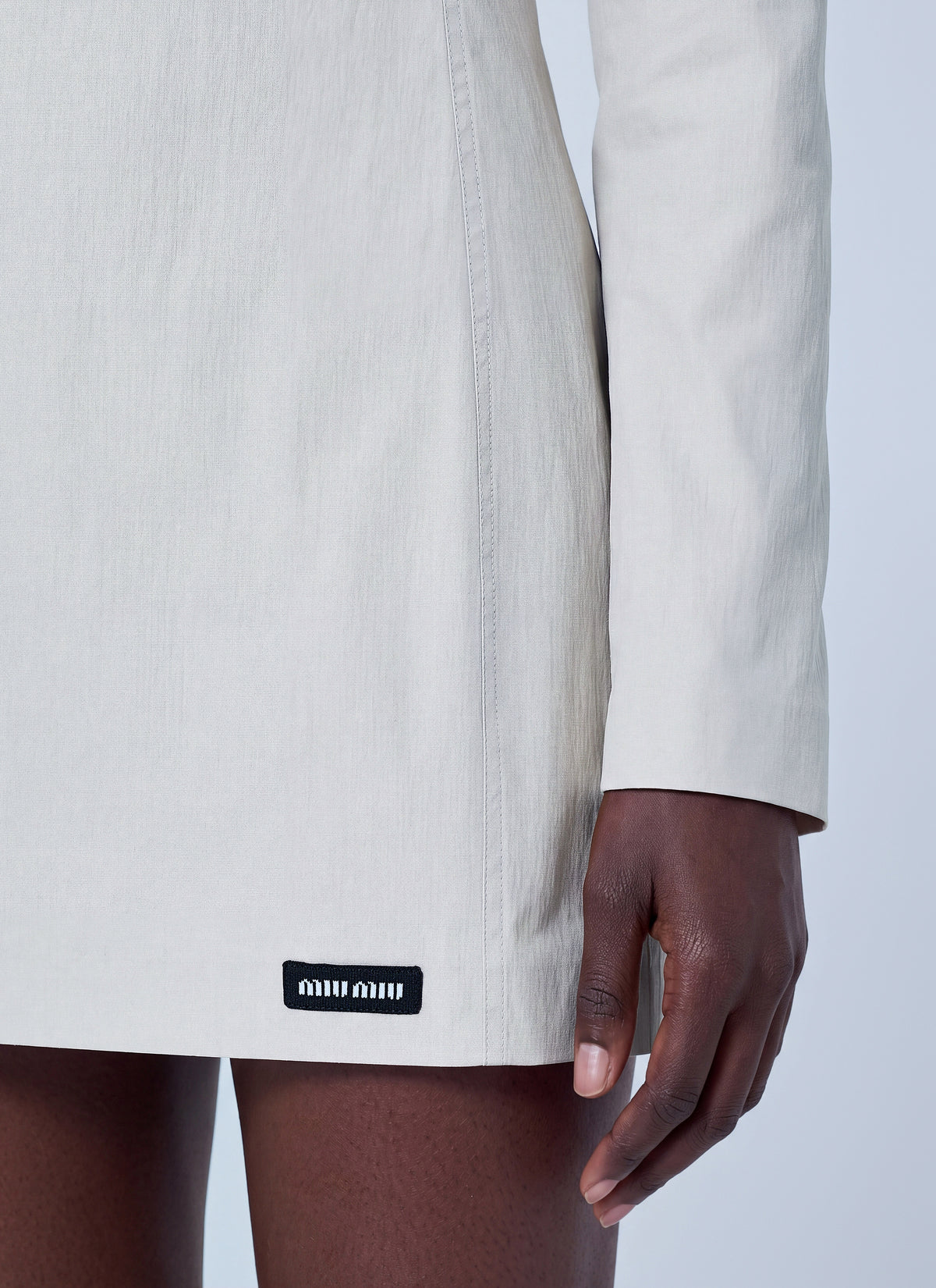 Miu Miu Women Stretch Poplin Mini Dress MIU MIU