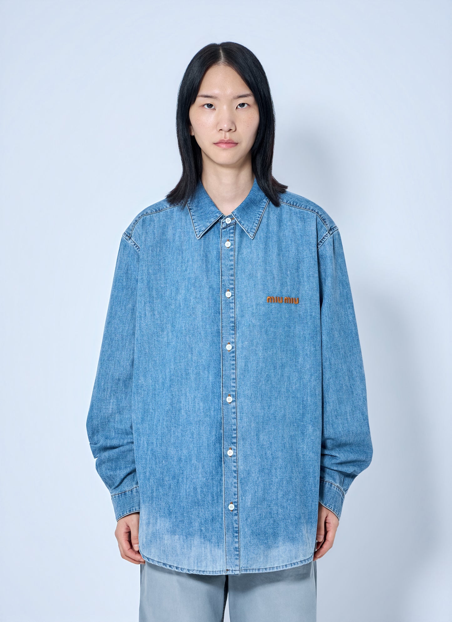 Miu Miu Men Chambray Shirt MIU MIU