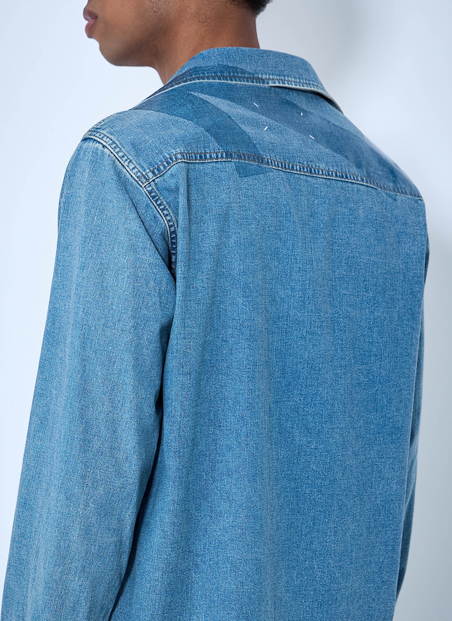 Maison Margiela Men Denim Button-Down Shirt MAISON MARGIELA