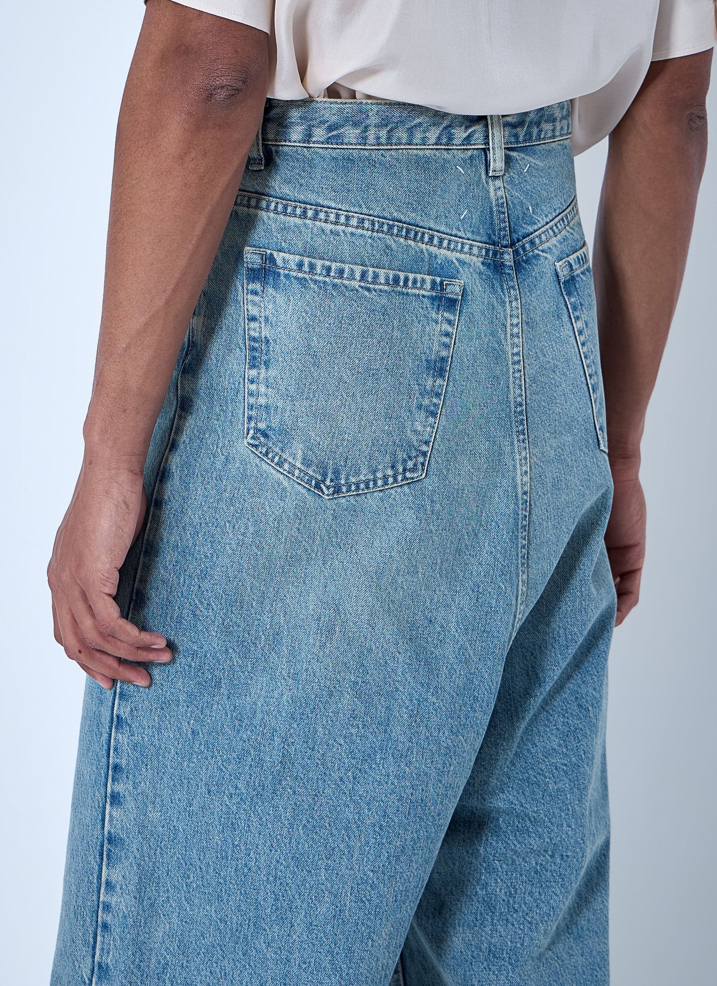 Maison Margiela Men Wide-Leg Denim Trousers MAISON MARGIELA