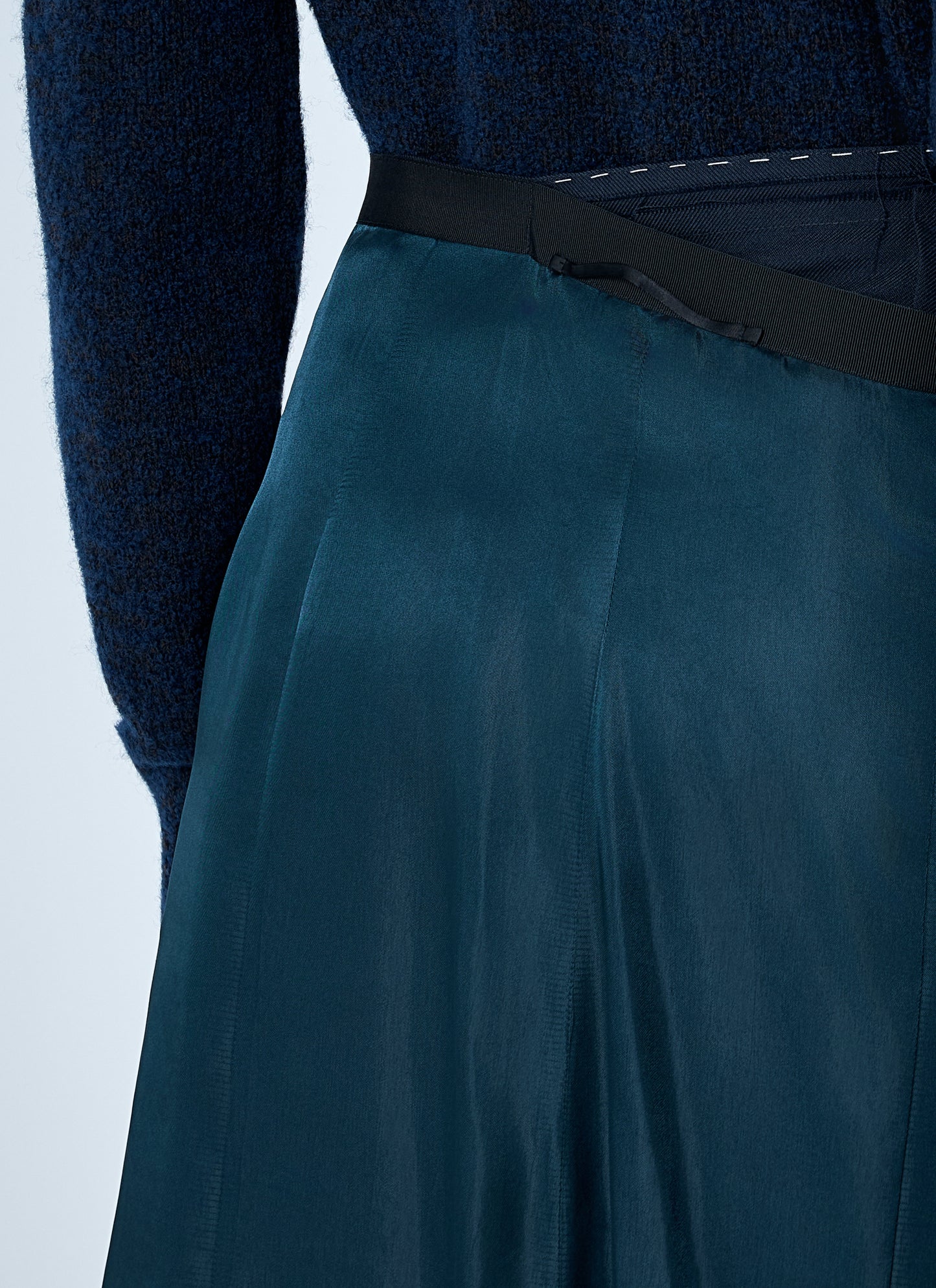 Maison Margiela Women Contrast Panel Midi Skirt MAISON MARGIELA