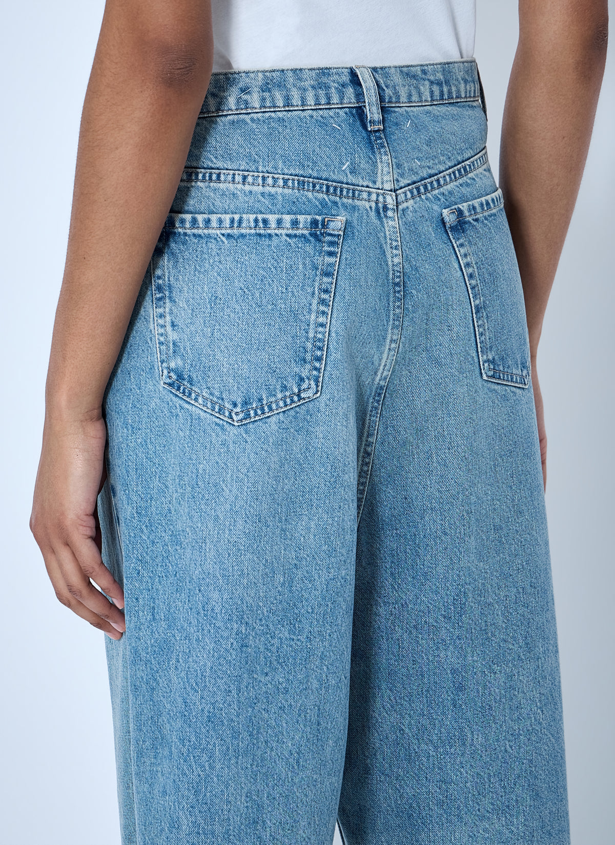 Maison Margiela Women Wide-Leg Denim Trousers MAISON MARGIELA