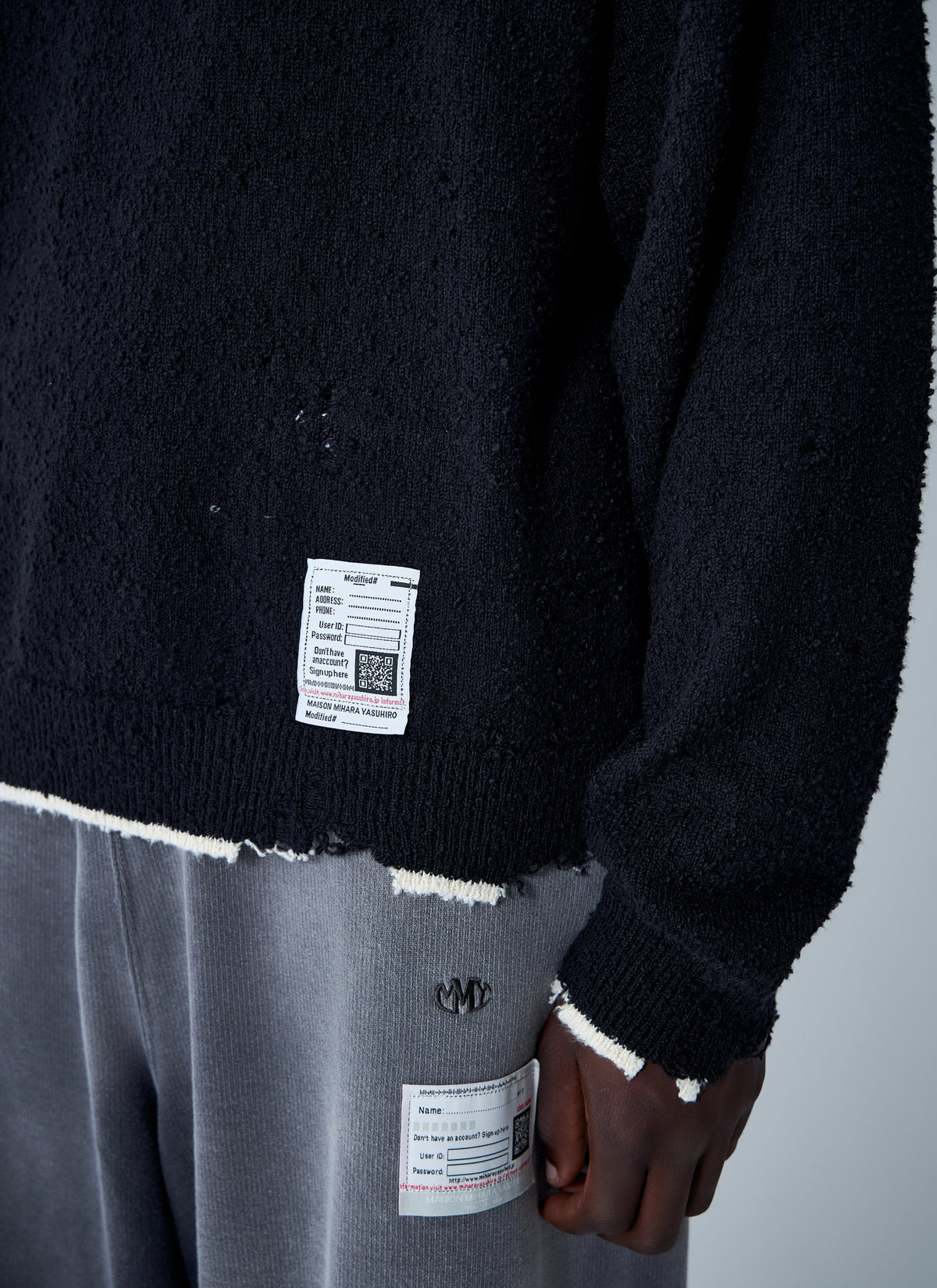Maison Mihara Yasuhiro Men Distressed Sweater MAISON MIHARA YASUHIRO