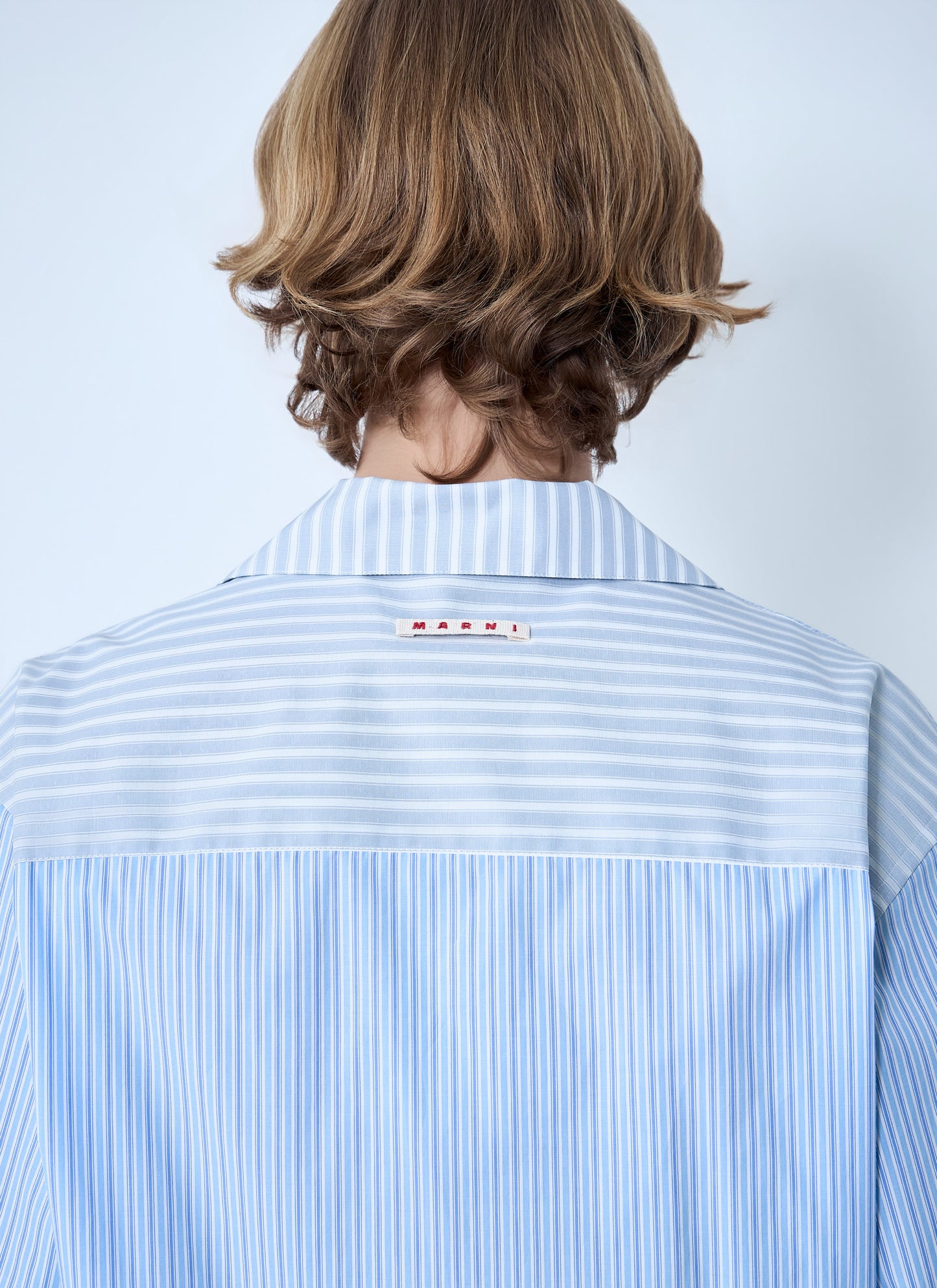 Marni Men Striped Cotton Poplin Shirt MARNI