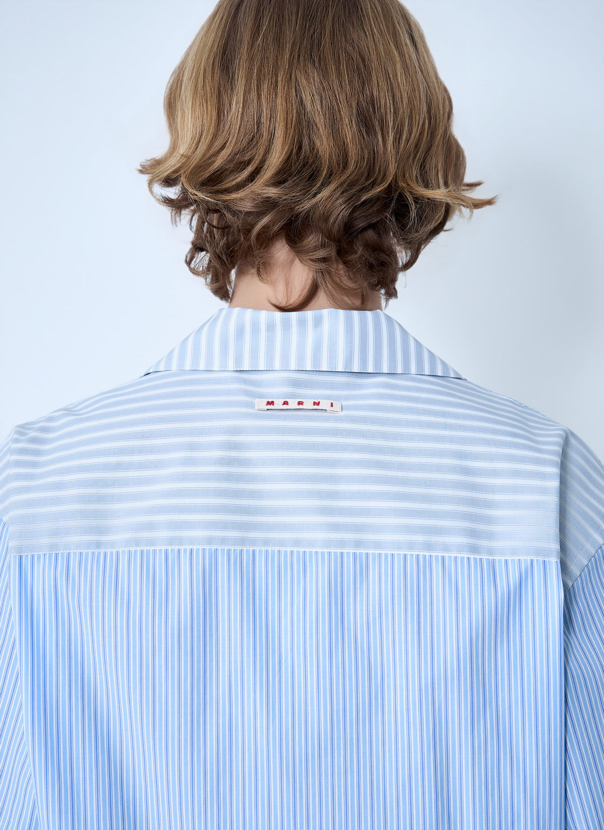 Marni Men Striped Cotton Poplin Shirt MARNI