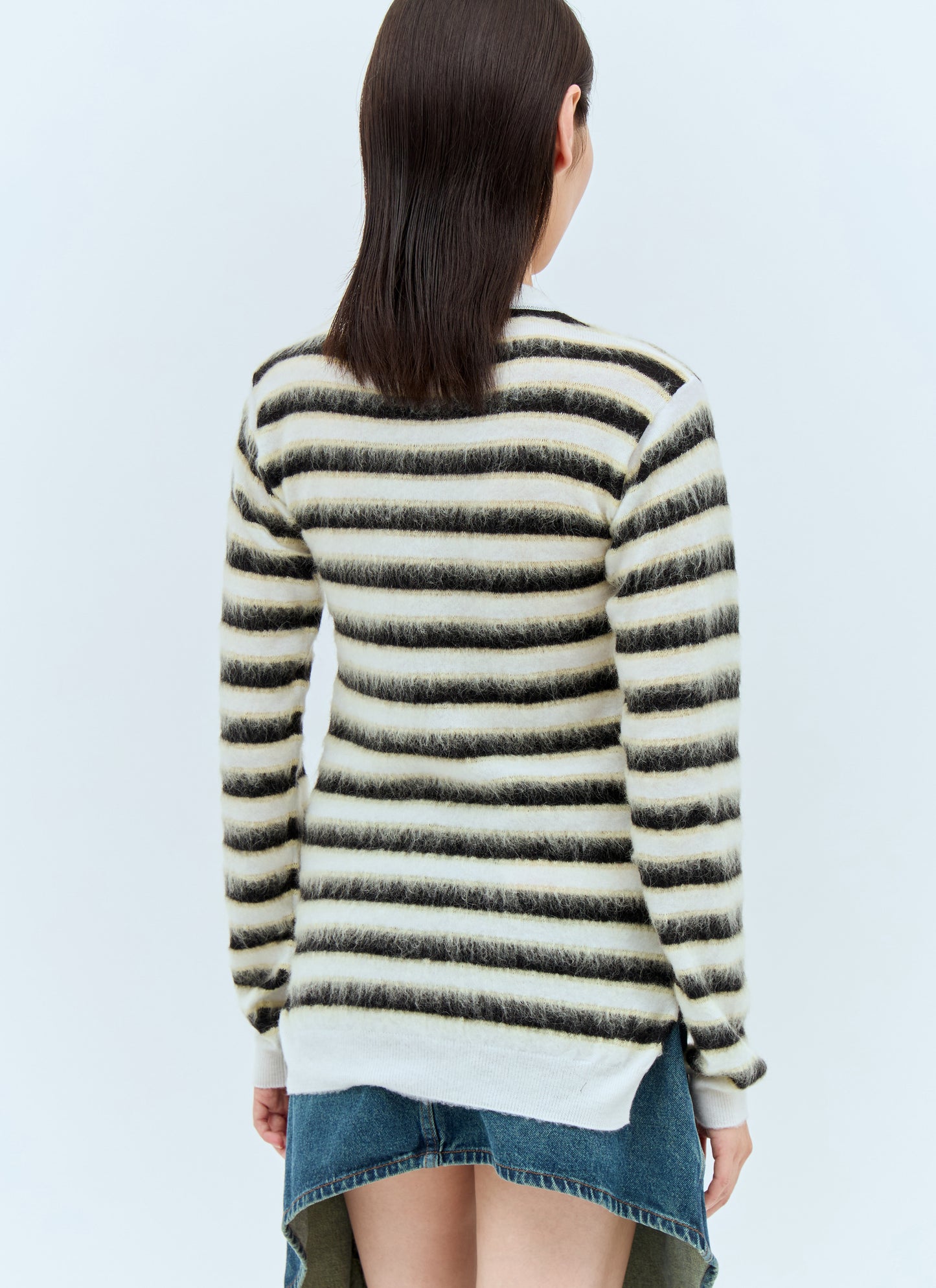 Marni Women Striped Wool-Mohair Sweater MARNI