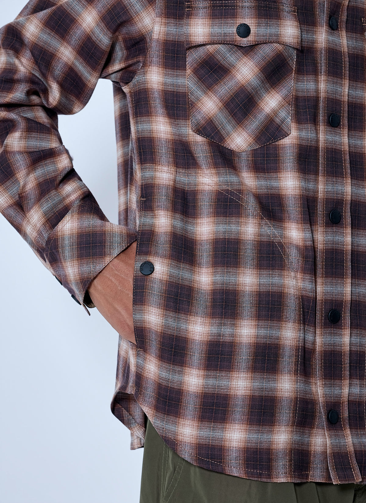 Moncler Grenoble Men Checked Long Sleeve Shirt MONCLER GRENOBLE