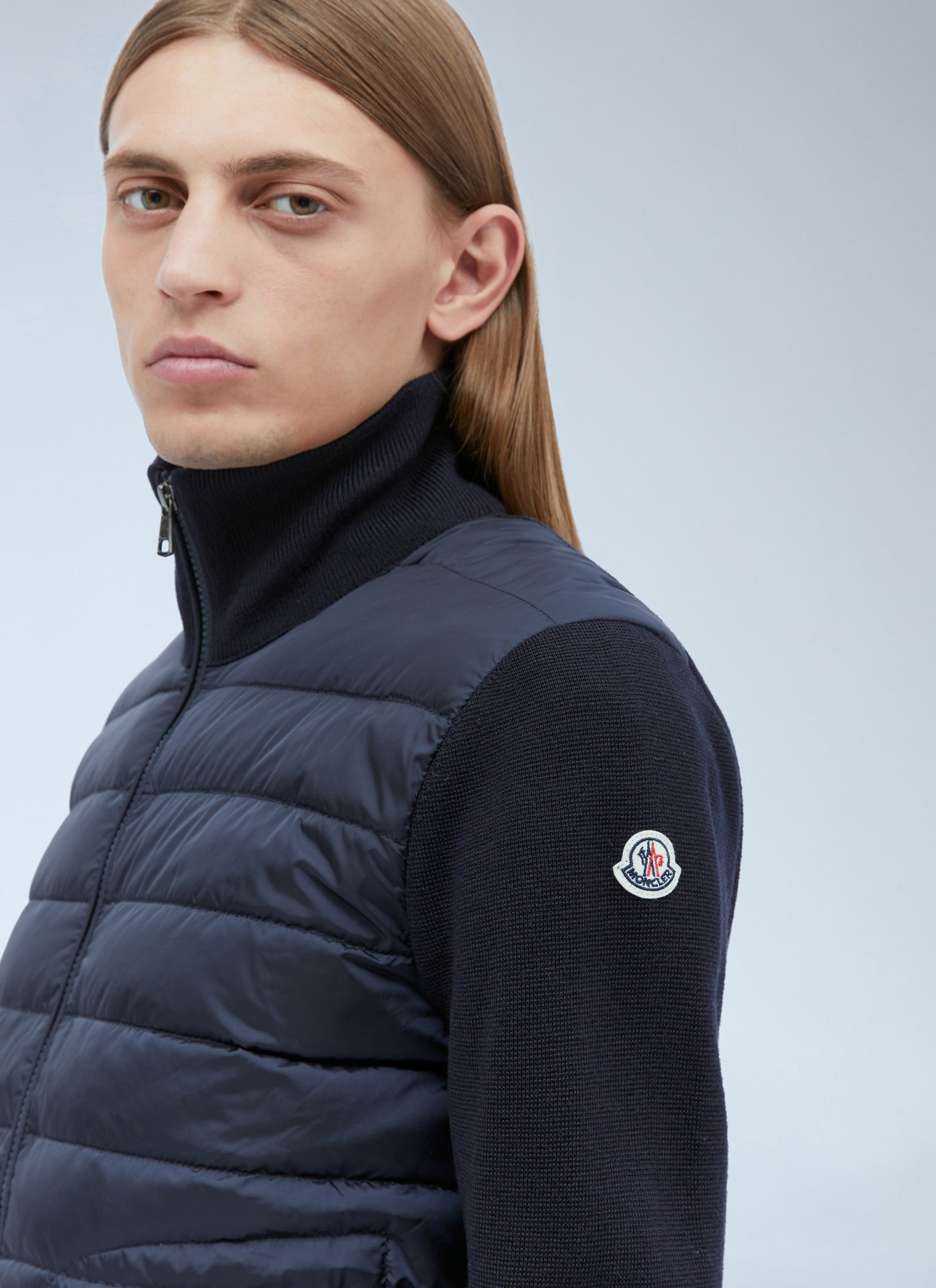 Moncler Men Logo Patch Zip-Up Cardigan MONCLER