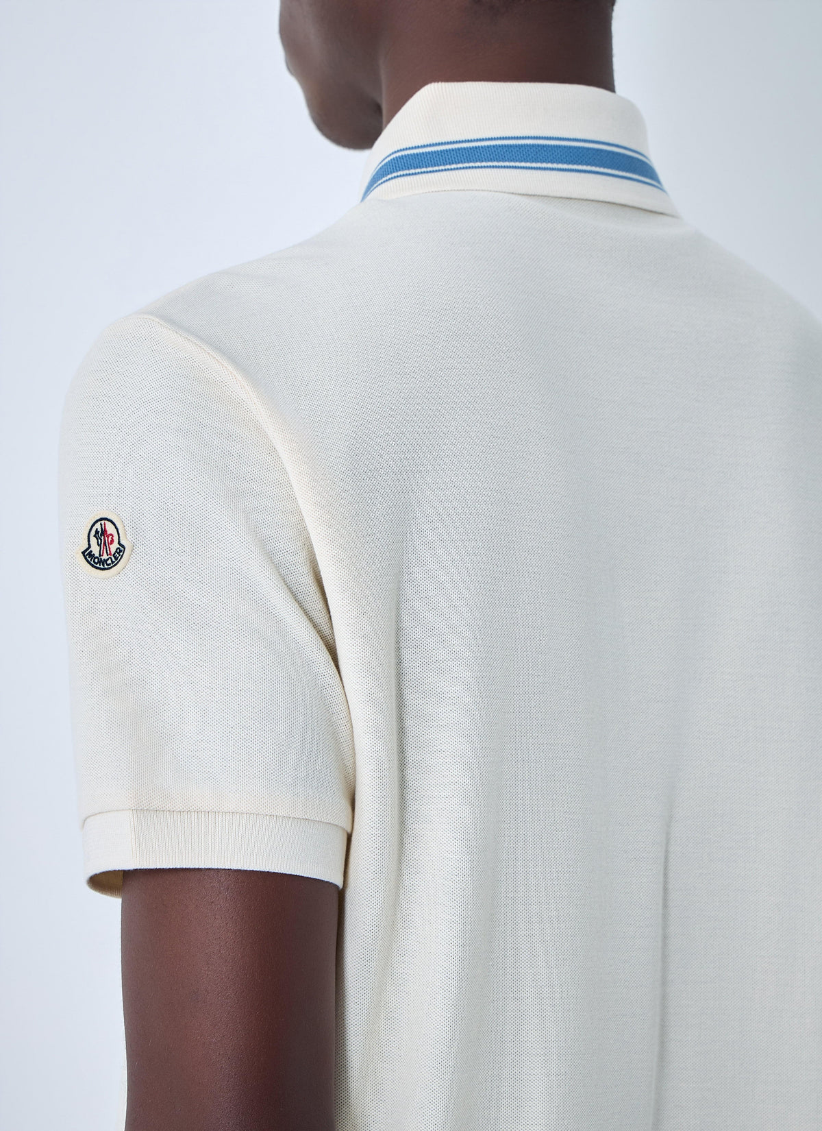 Moncler Men Polo Shirt With Contrast Collar MONCLER