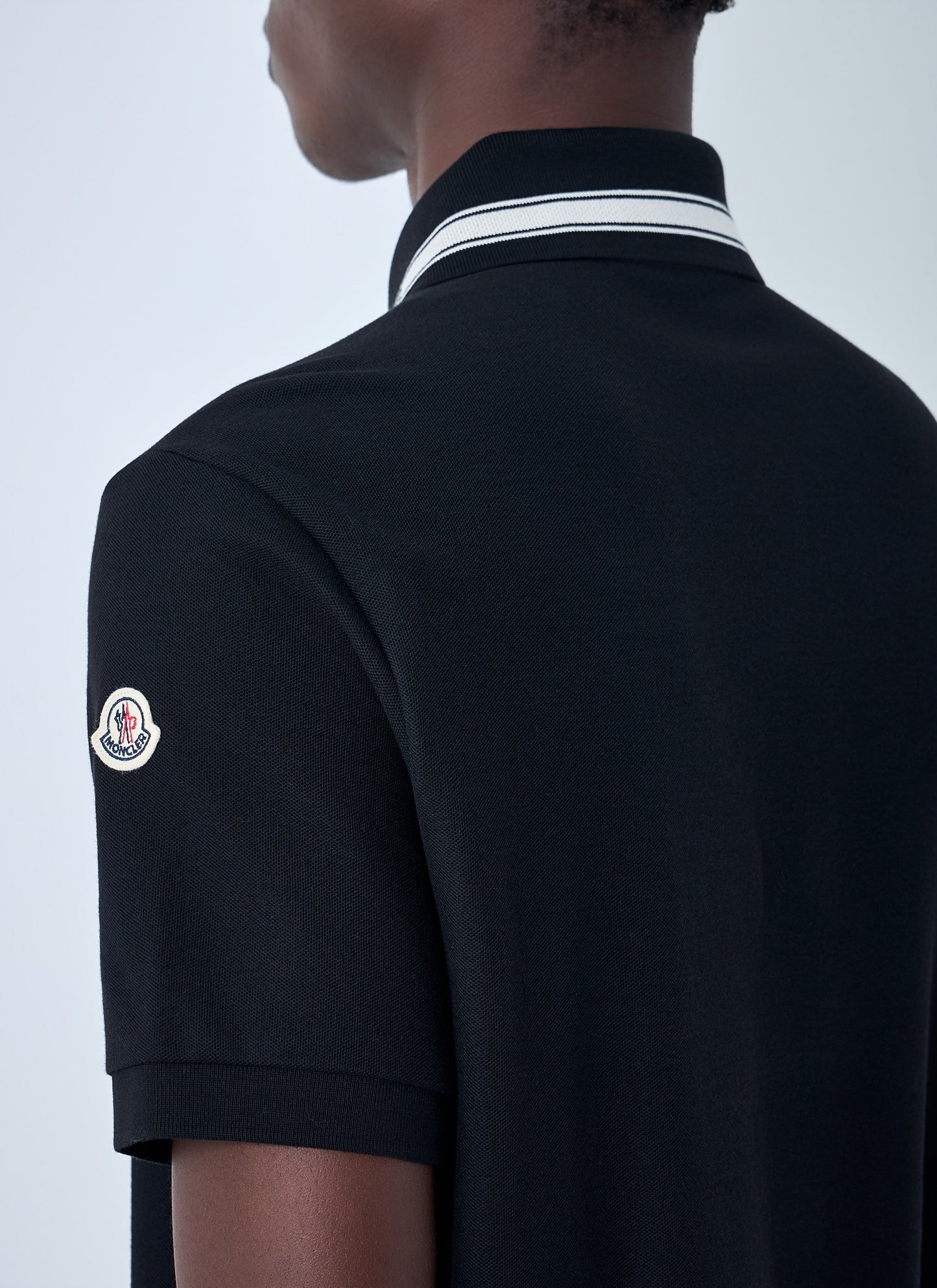 Moncler Men Striped Collar Polo Shirt MONCLER
