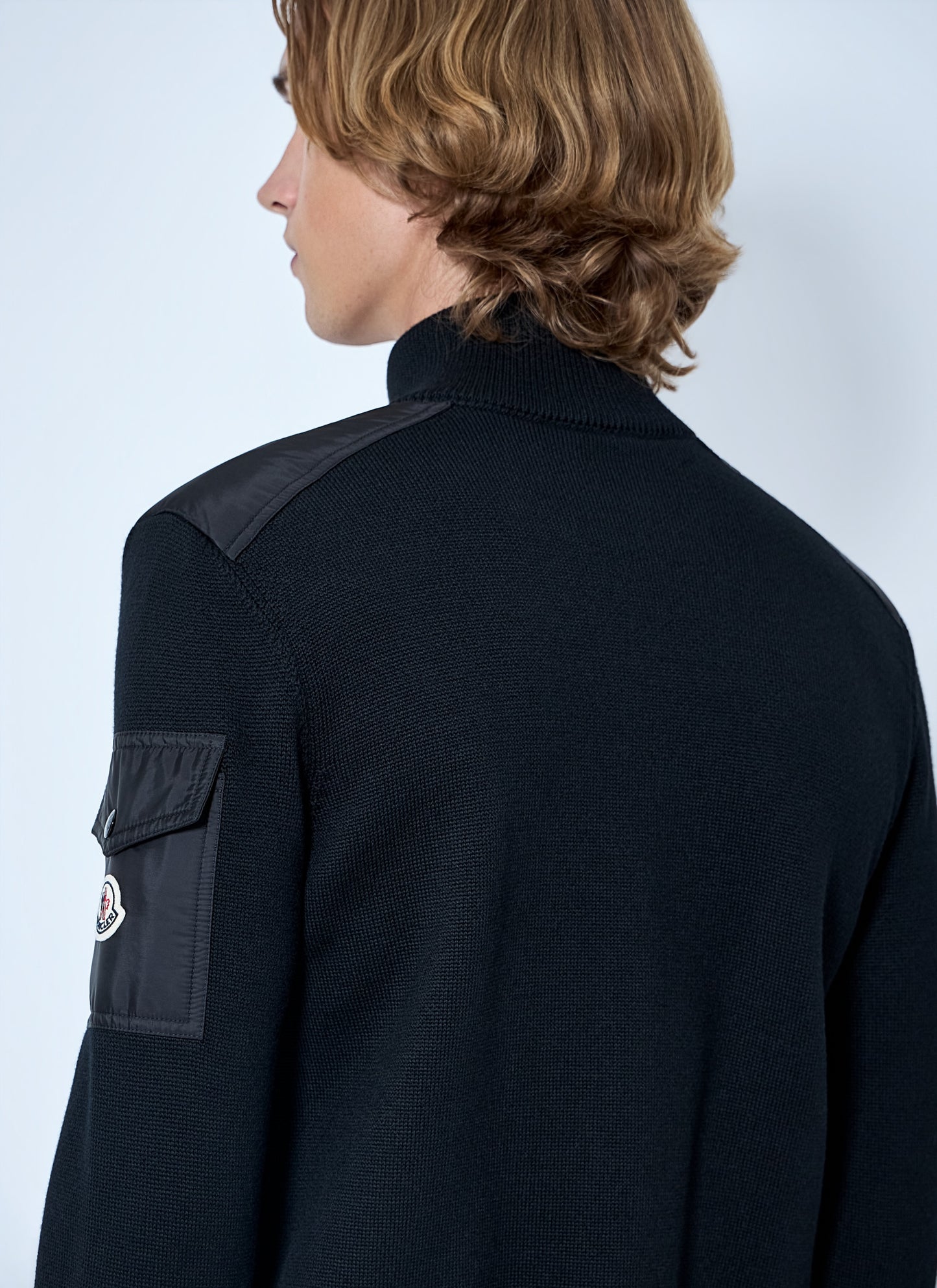 Moncler Men Zip-Up High-Neck Sweater