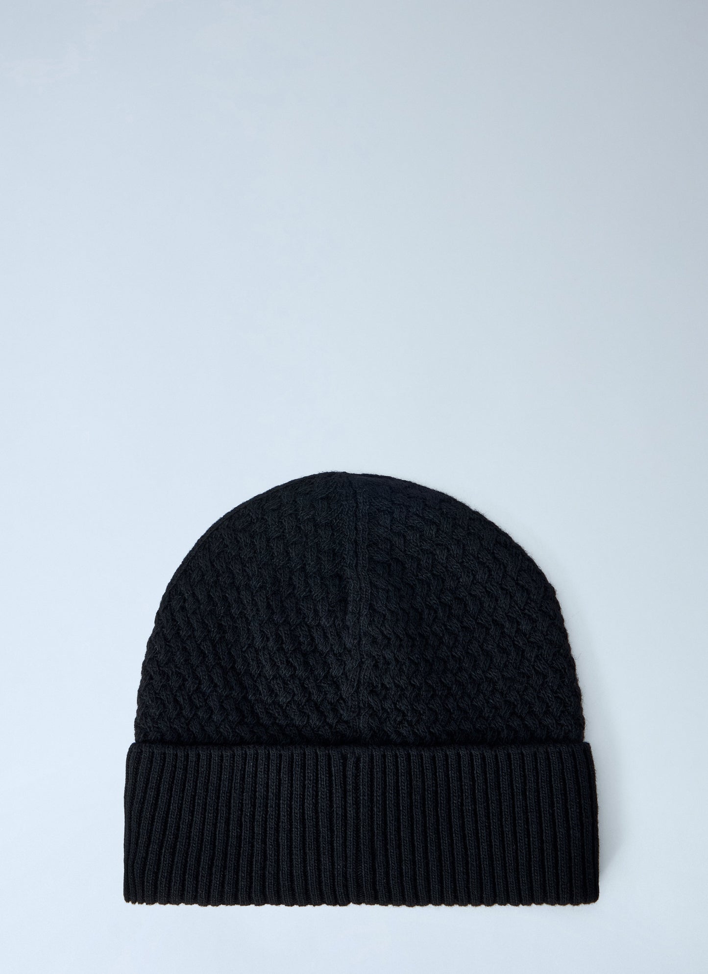 Moncler Men Ribbed Knit Beanie With Logo Patch