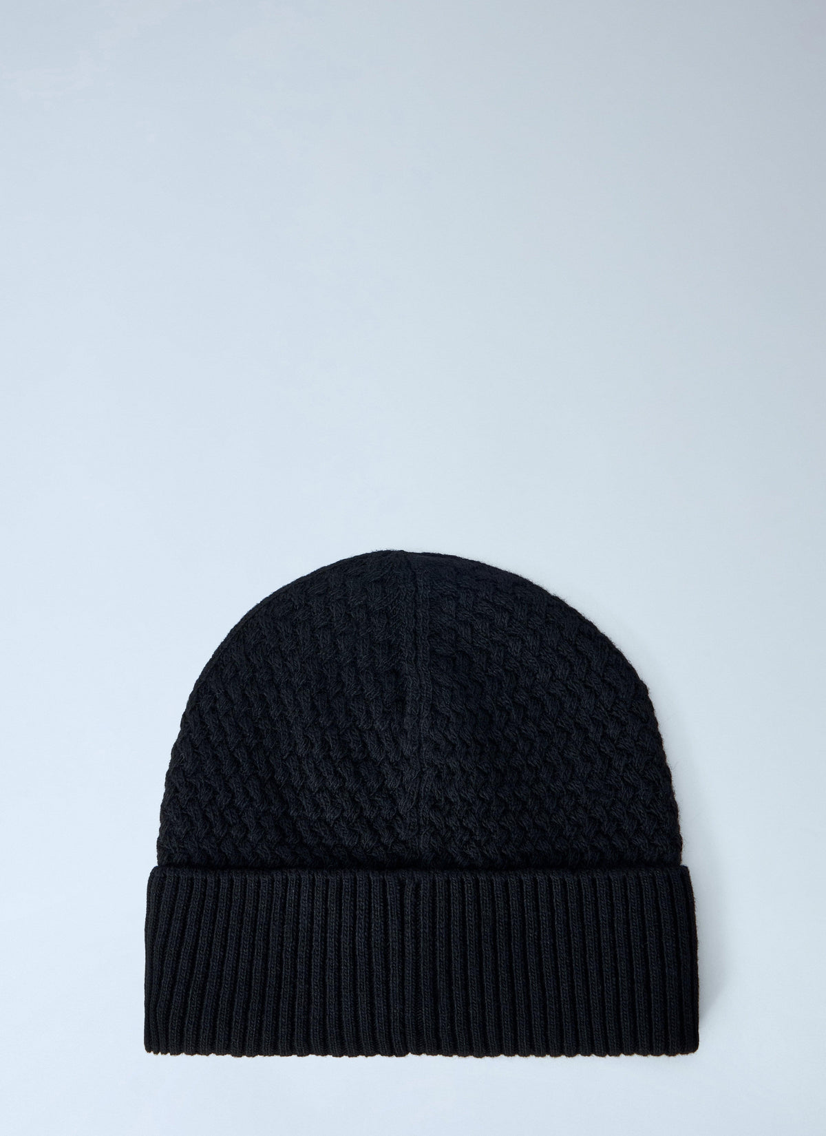 Moncler Men Ribbed Knit Beanie With Logo Patch MONCLER