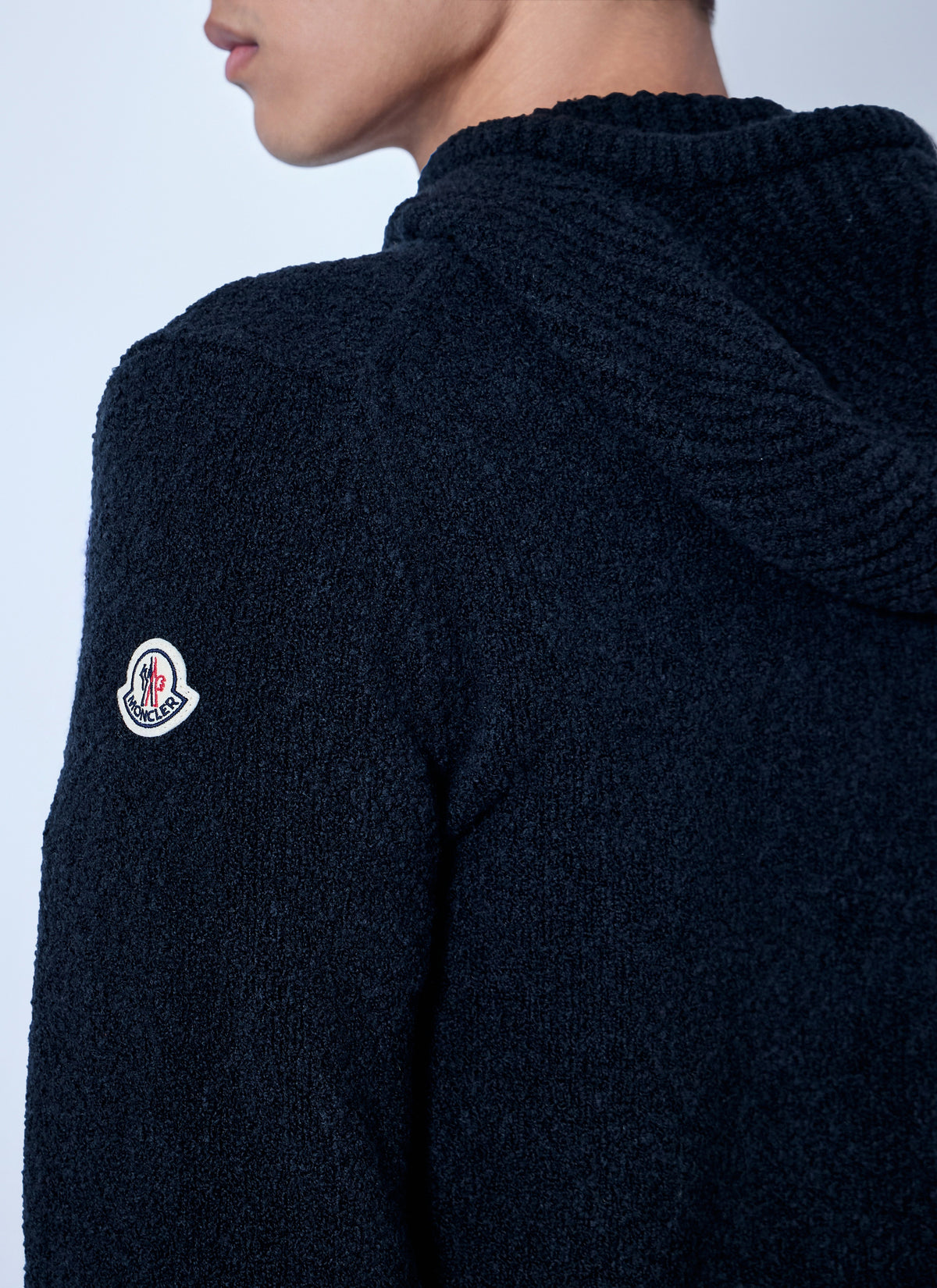 Moncler Men Bouclé Wool Blend Zip-Up Hoodie MONCLER