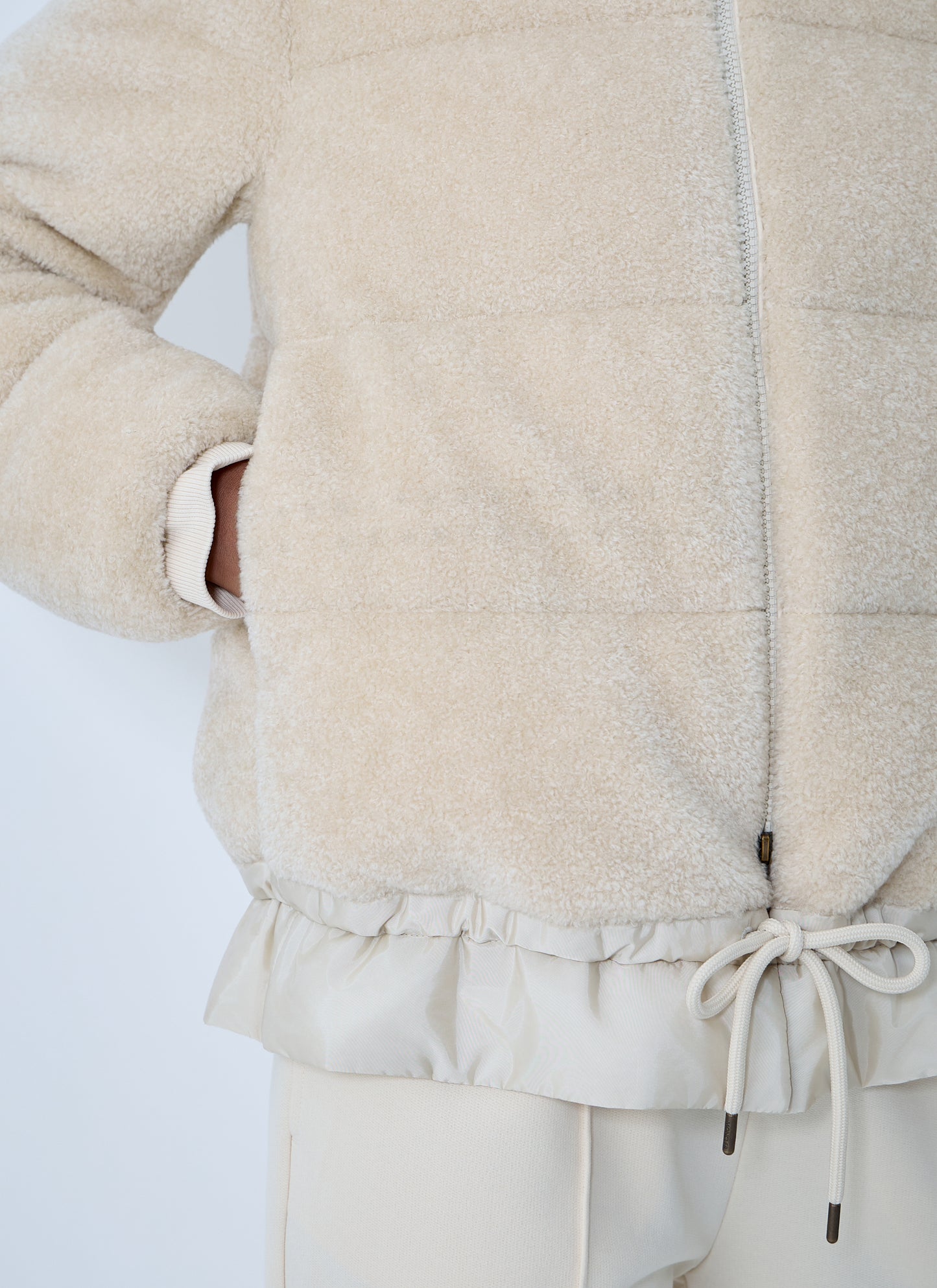Moncler Women Cedre Teddy Down Jacket