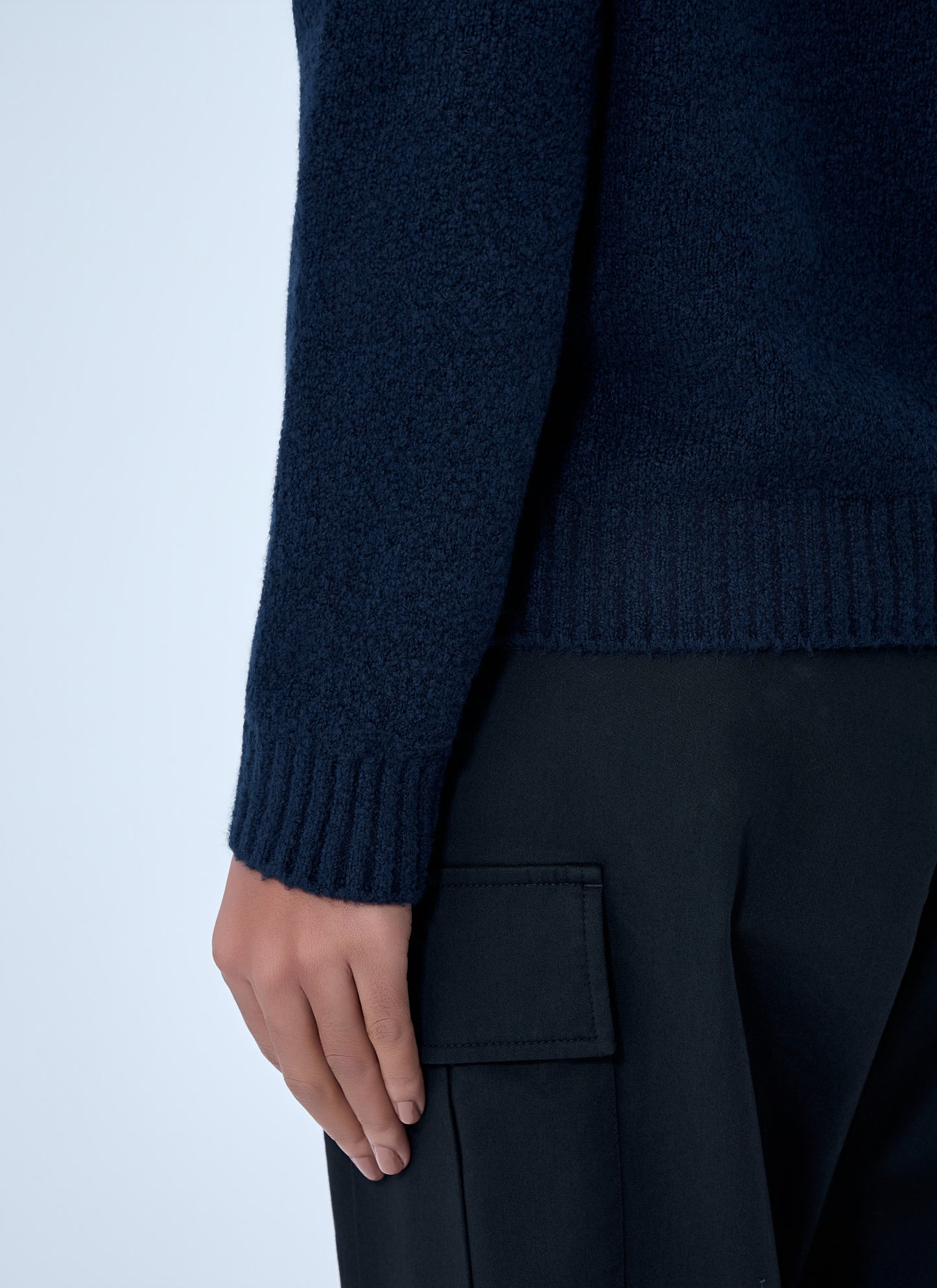 Moncler Women Embroidered Logo Wool Sweater MONCLER