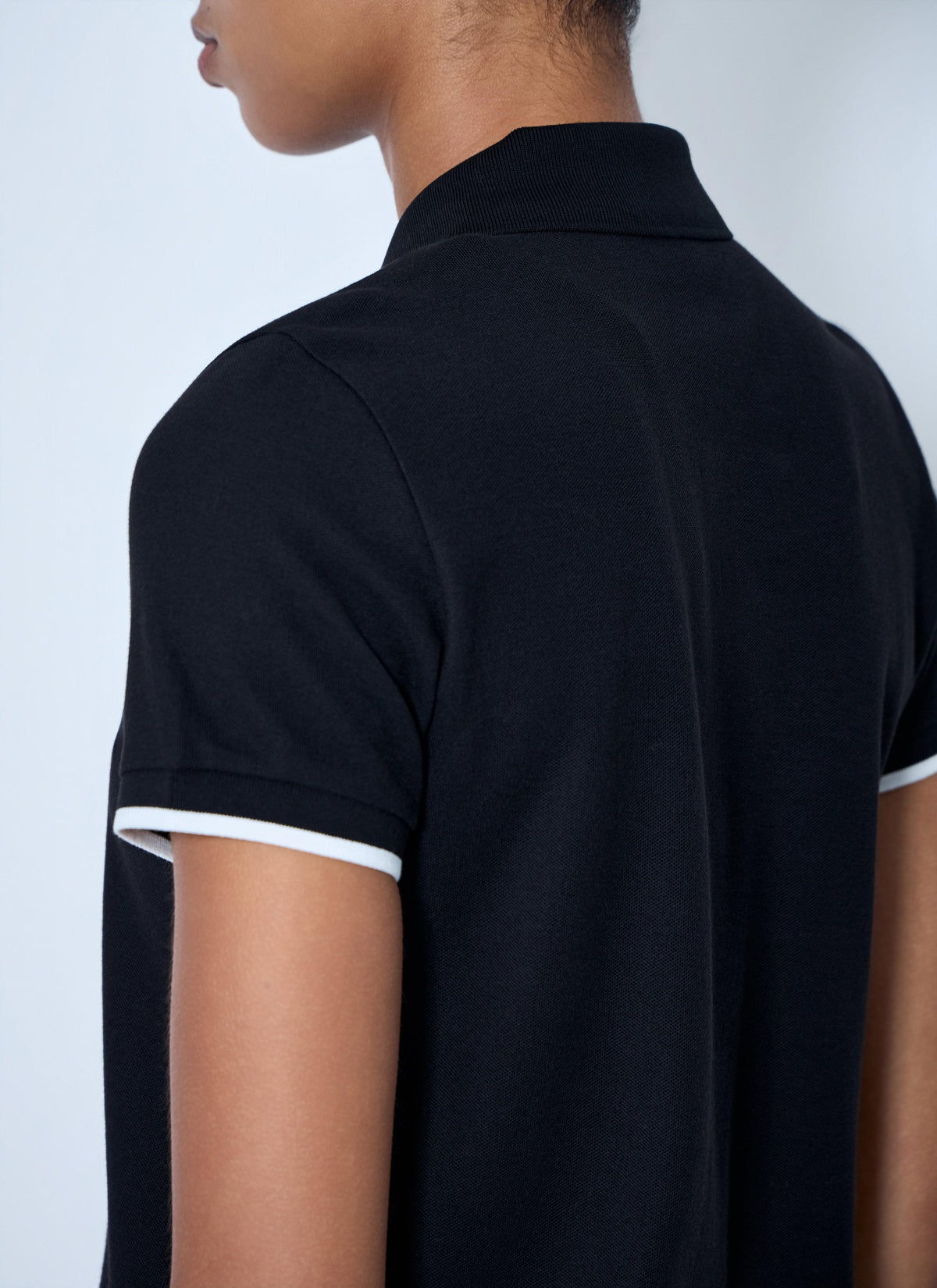 Moncler Women Piqué Polo Shirt With Logo Badge MONCLER