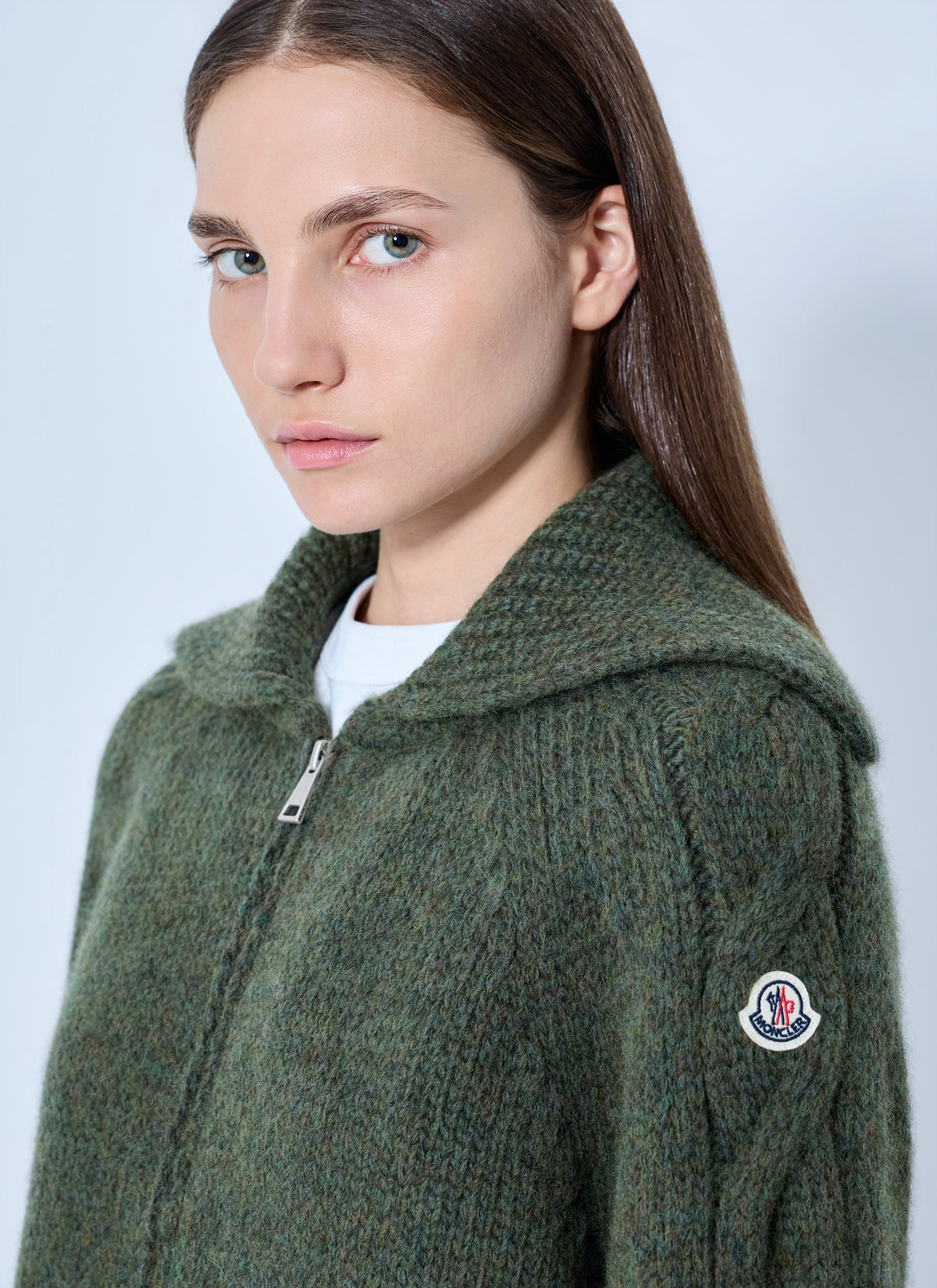 Moncler Women Zipped Knit Sweater MONCLER