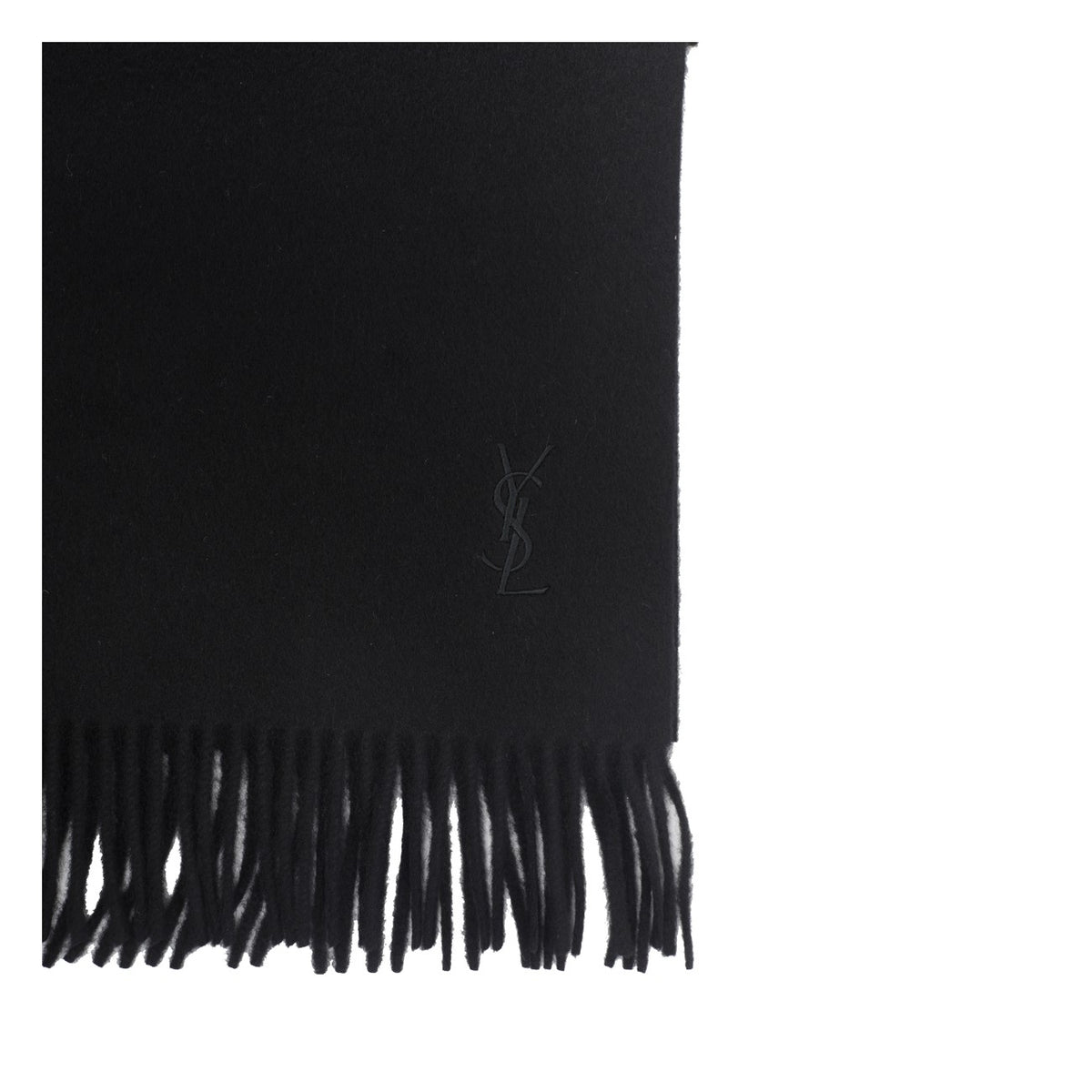 Saint Laurent Men Monogram Logo Scarf SAINT LAURENT