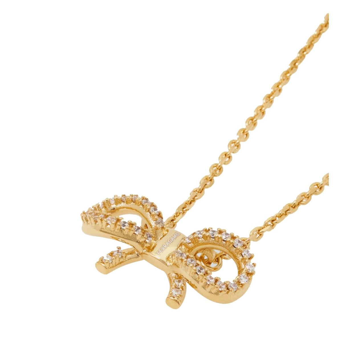 Ferragamo Women Necklace With Vara Bow Pendant FERRAGAMO