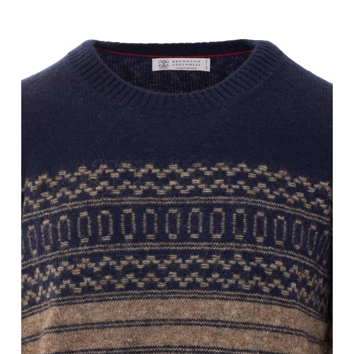 Brunello Cucinelli Men Nordic Jacquard Sweater BRUNELLO CUCINELLI