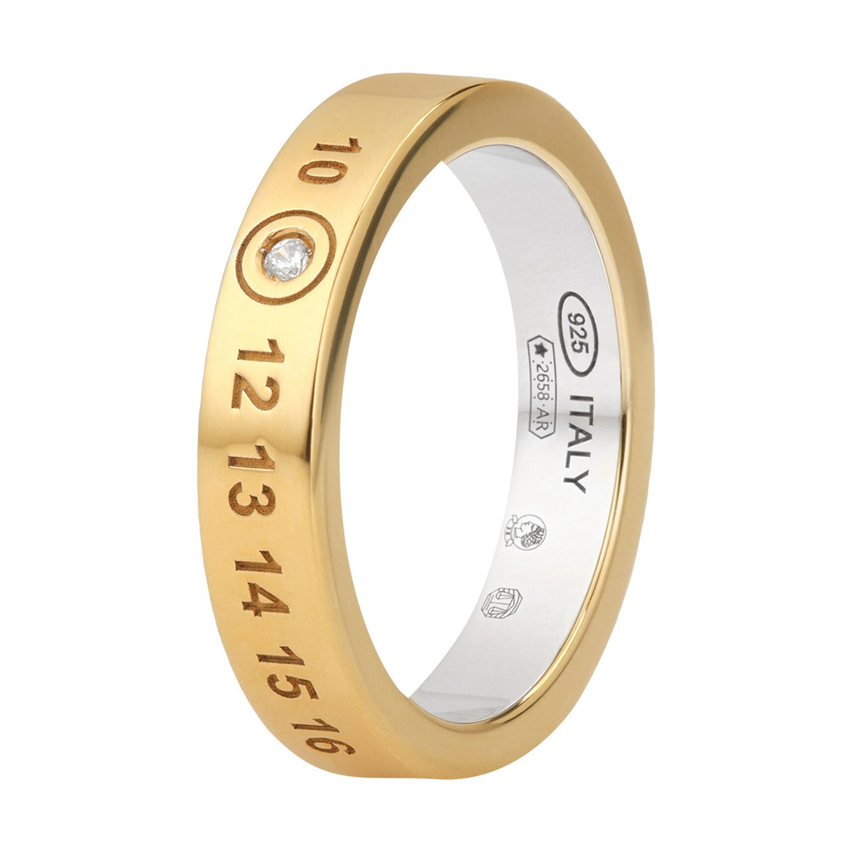 Maison Margiela Women Numerical Logo Diamond Ring MAISON MARGIELA