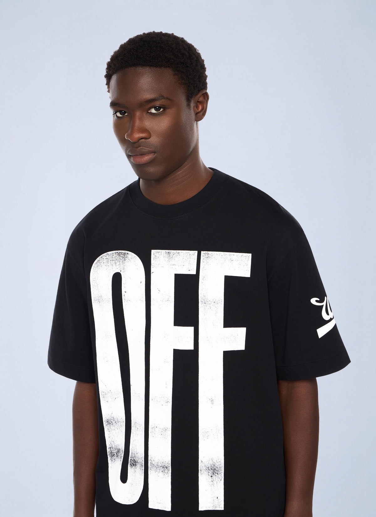 Off-White Men Big Off Diagonal Skate Logo T-Shirt OFF-WHITE