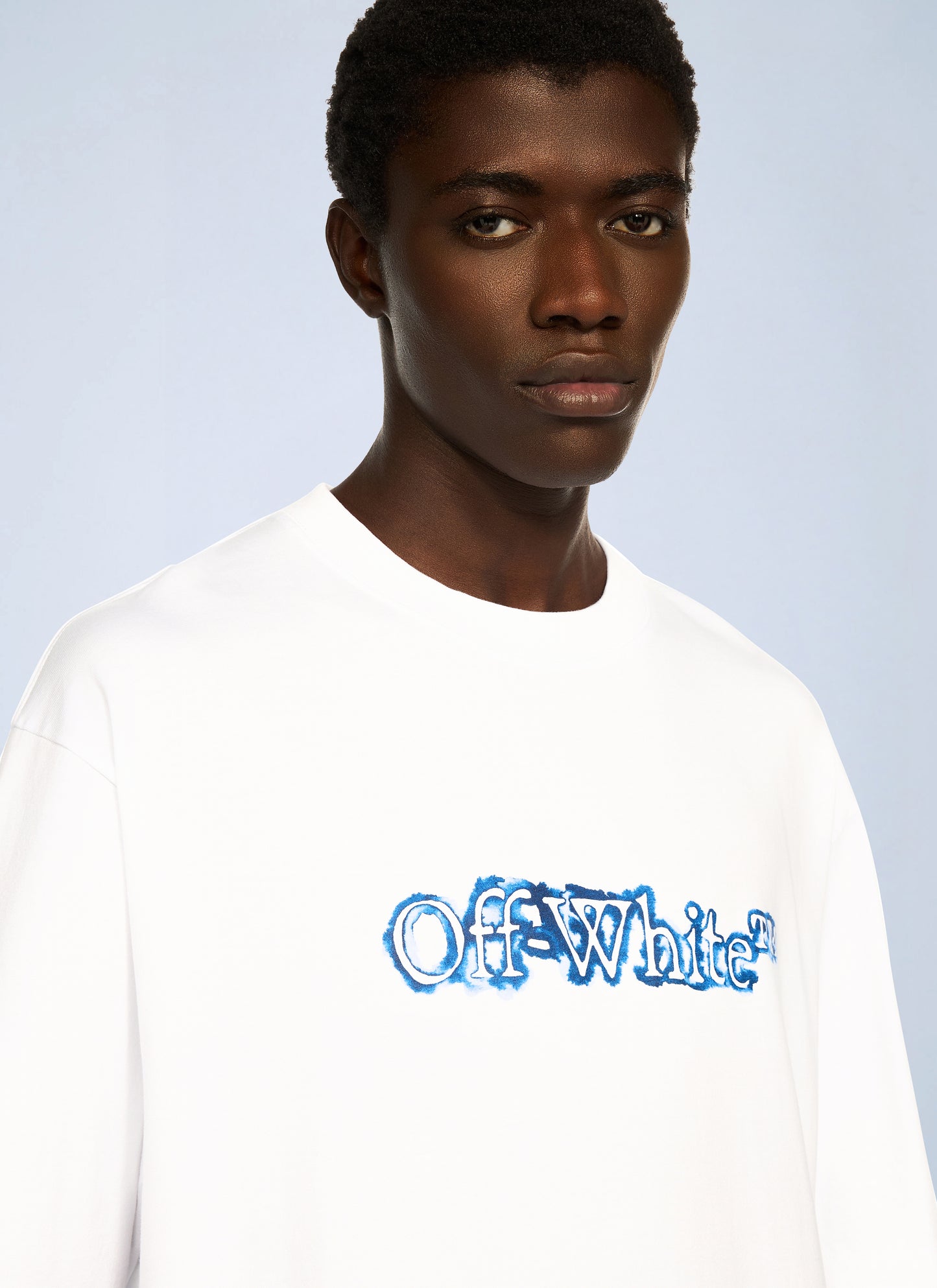 Off-White Men Cloudy Arrow Skate Logo T-Shirt OFF-WHITE