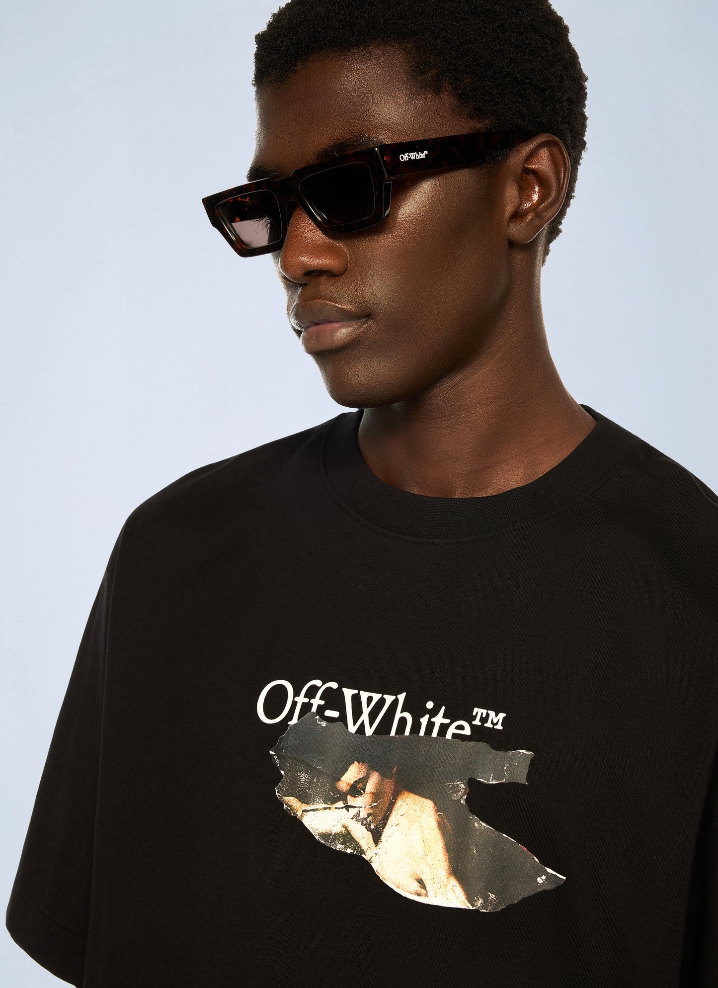 Off-White Men Paint Arrow Skate Logo T-Shirt OFF-WHITE