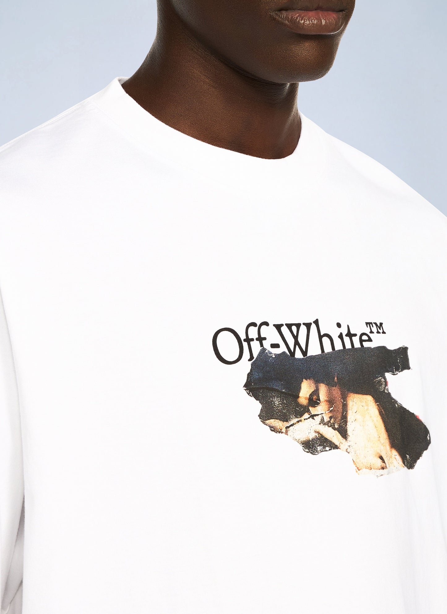 Off-White Men Paint Arrow Skate Logo T-Shirt OFF-WHITE