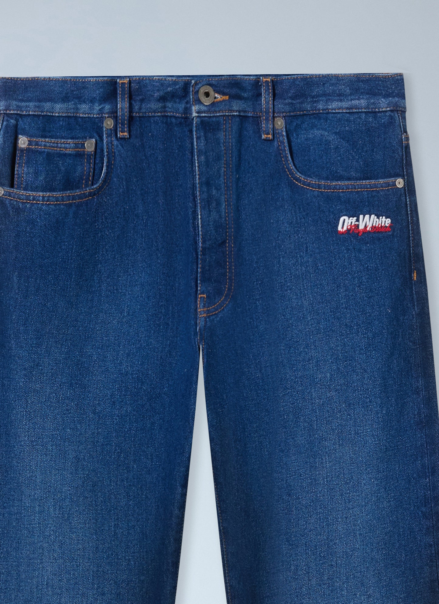 Off-White Men Spray Diagonal Relax Jeans OFF-WHITE