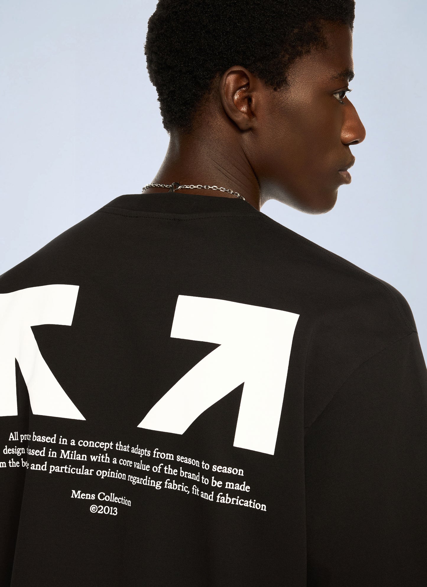 Off-White Men Half Arrow Skate Logo T-Shirt OFF-WHITE
