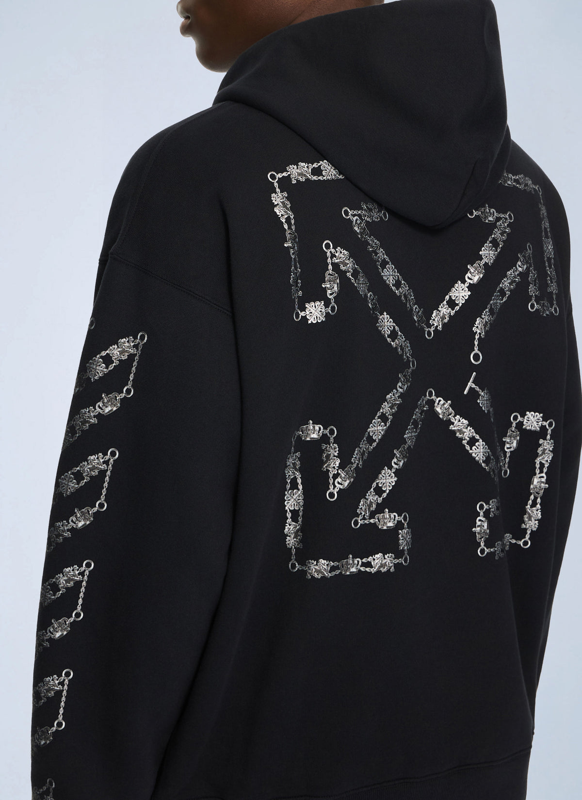 Off-White Men Chain Arrow Diagonal Skate Hoodie OFF-WHITE