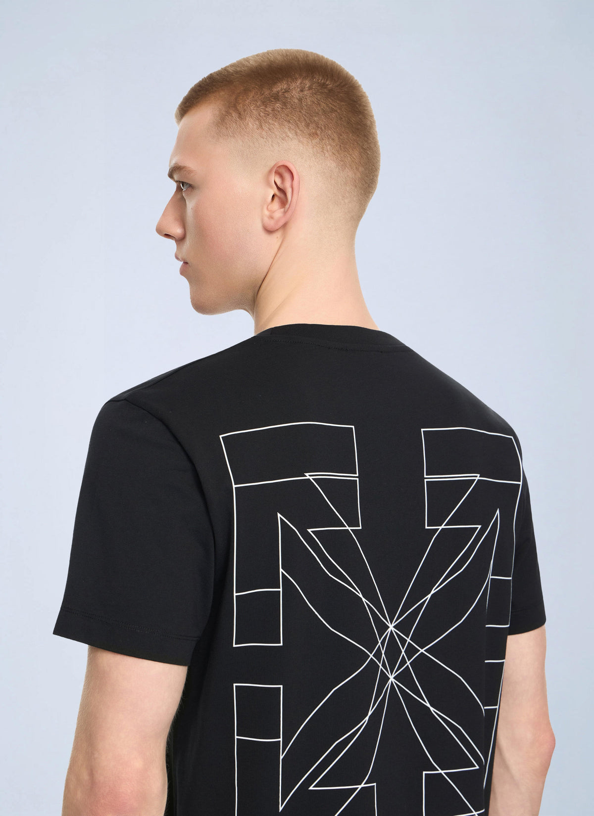 Off-White Men Outline Double Arrow Slim T-Shirt OFF-WHITE