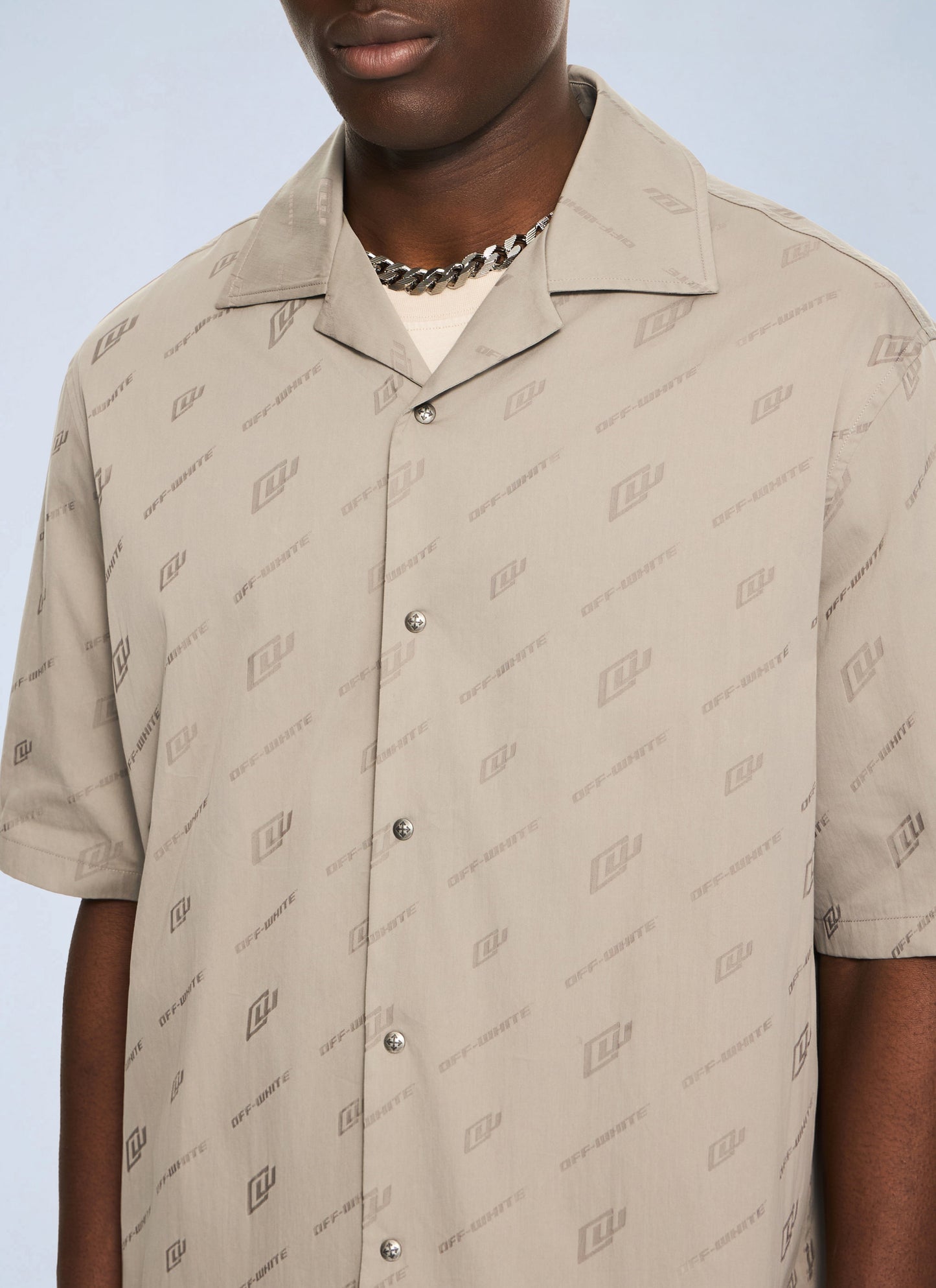Off-White Men Owr Cotnyl Jacq Bowl Shirt OFF-WHITE