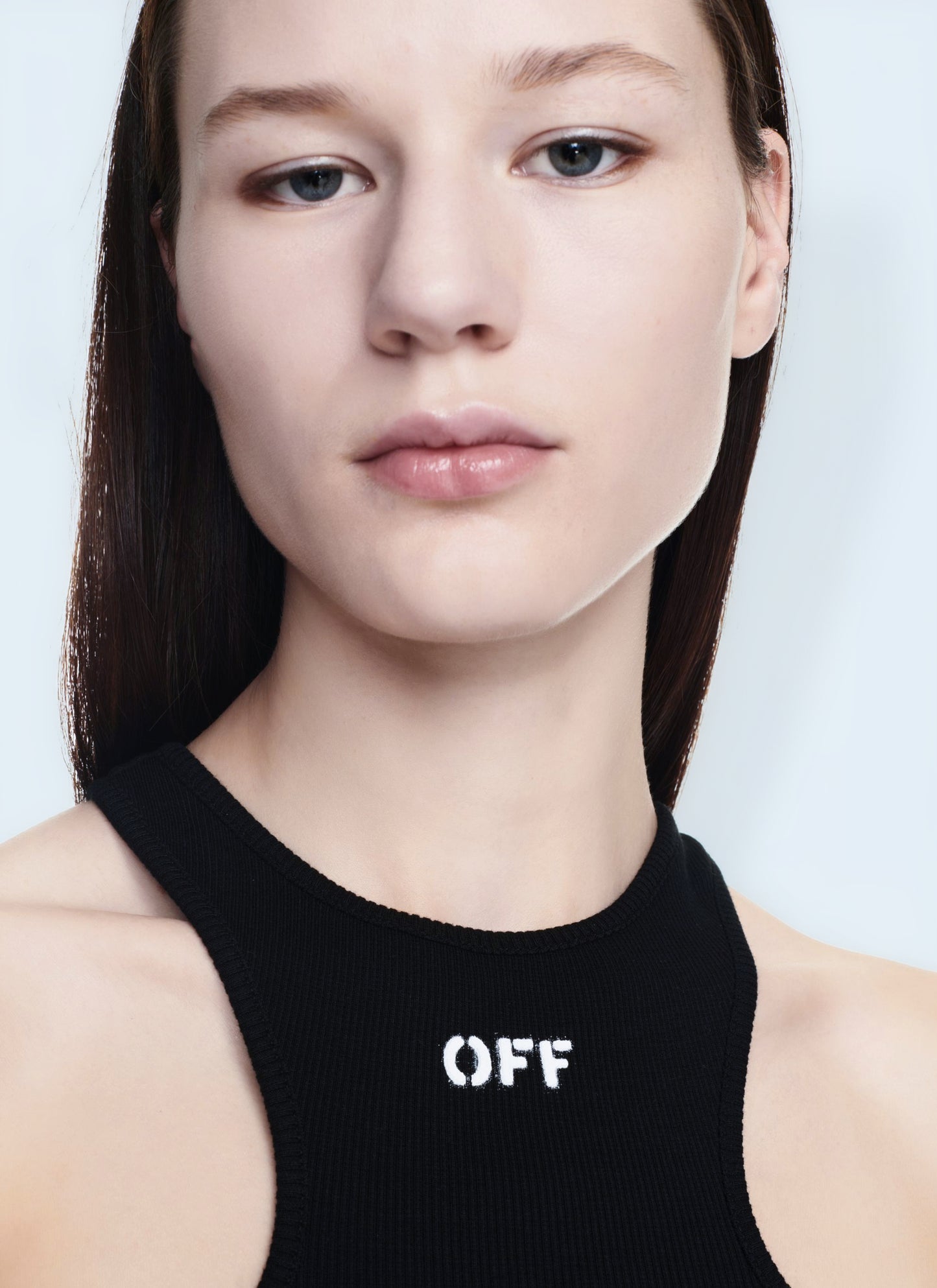 Off White Women Off Stamp Ribbed Top OFF-WHITE