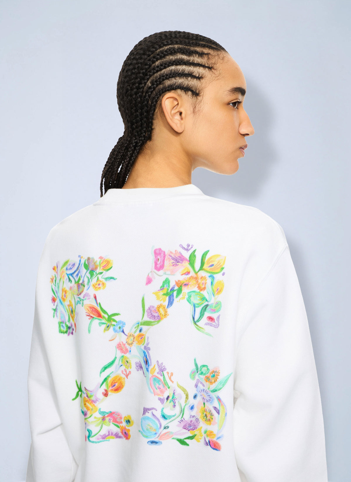 Off-White Women Arrow Glowing Flower Sweatshirt OFF-WHITE