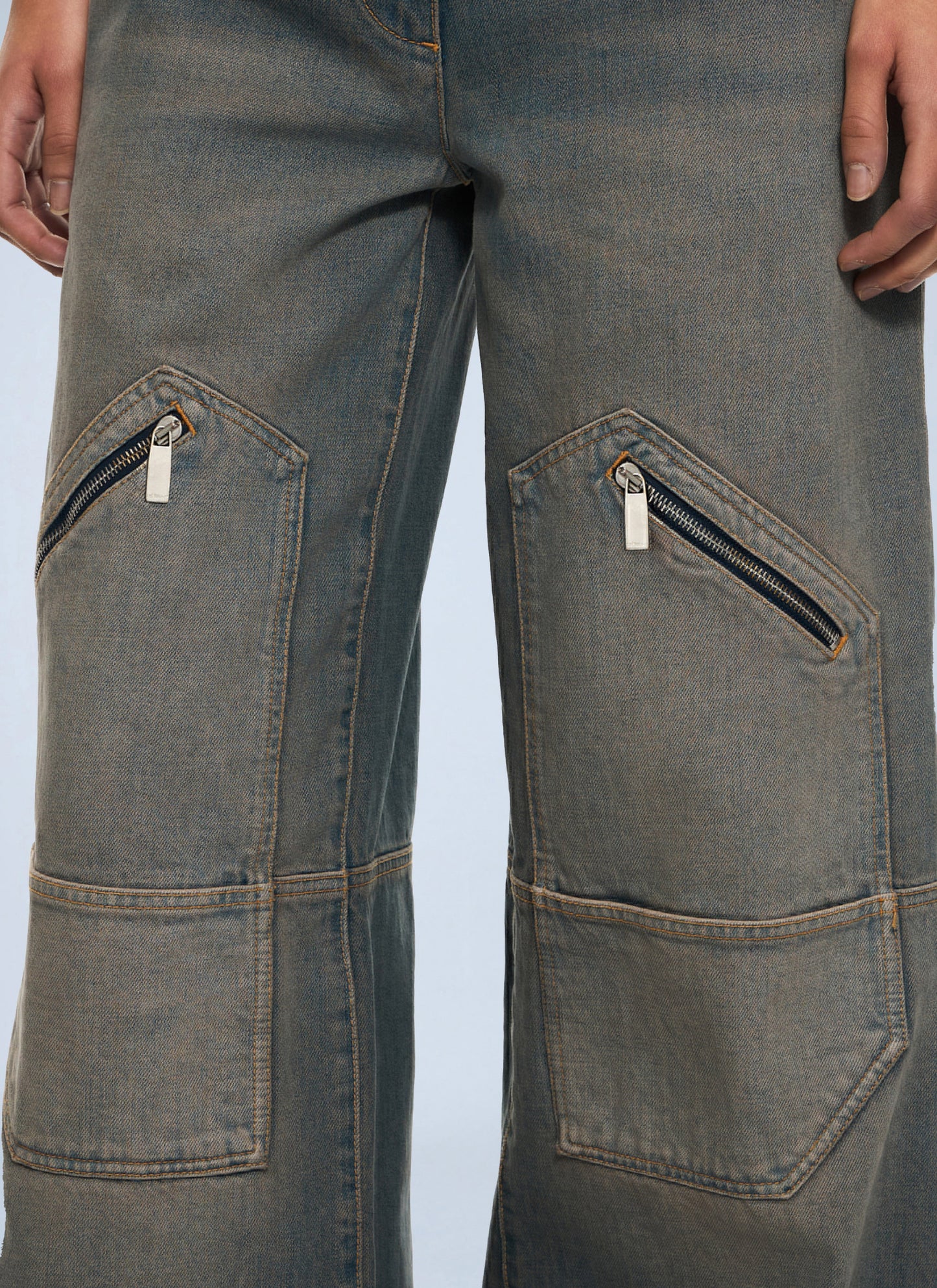 Off-White Women Big Pockets Denim Pants OFF-WHITE