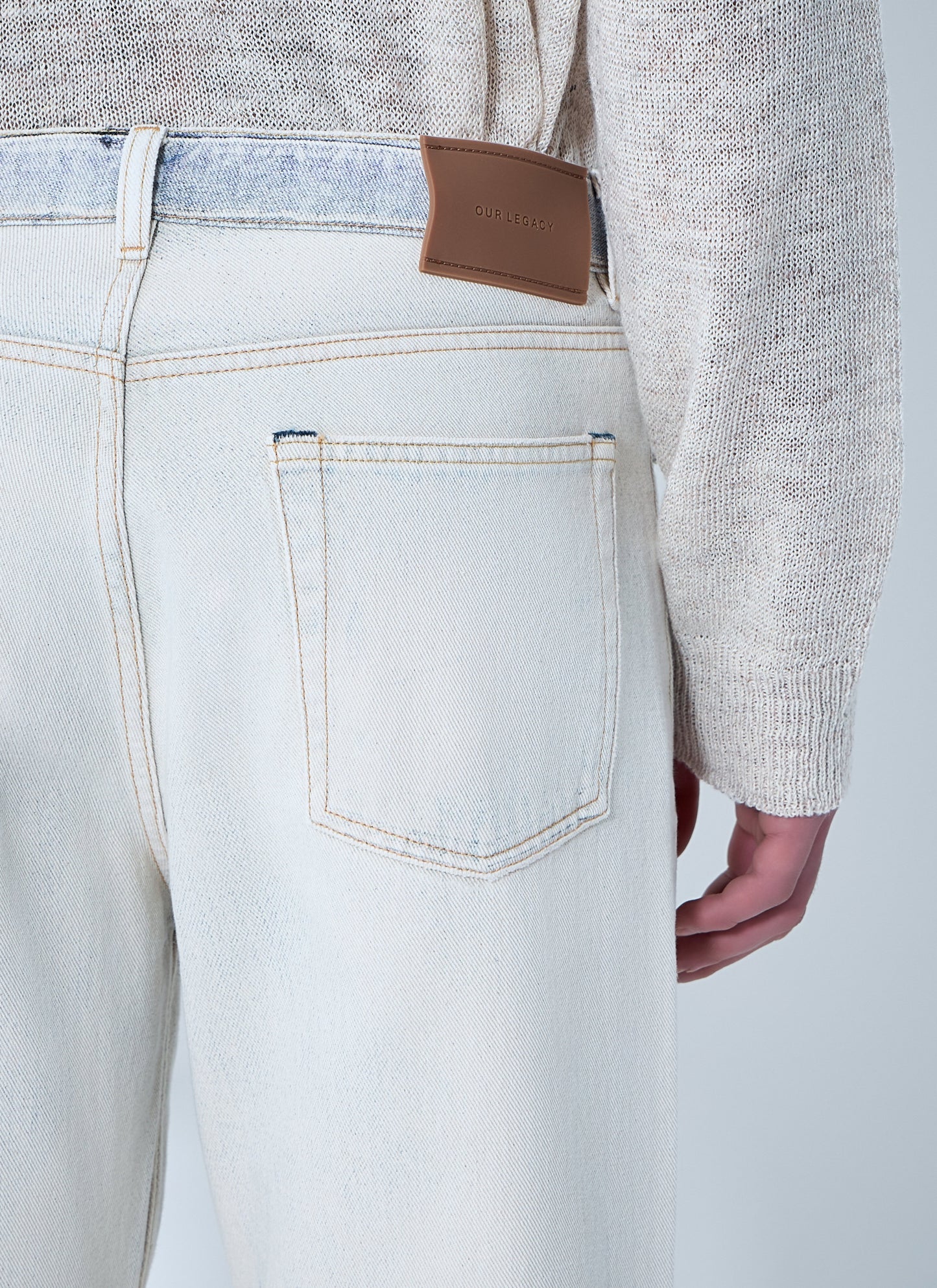 Our Legacy Men Distressed Straight-Leg Denim Jeans OUR LEGACY