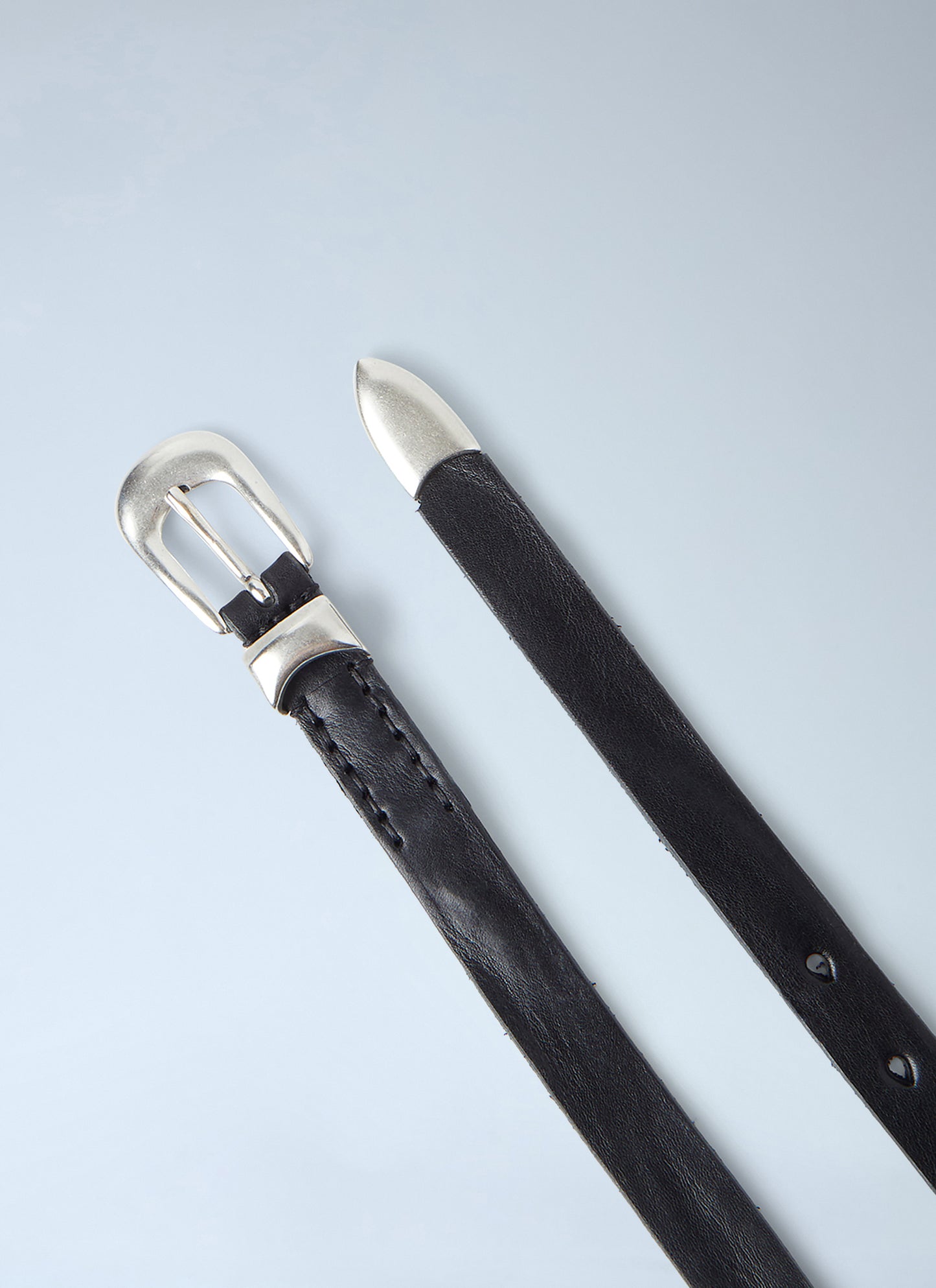 Our Legacy Men Curved Buckle Belt OUR LEGACY