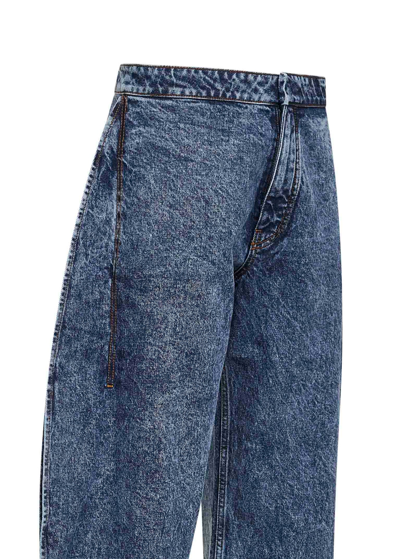 Alaïa Women Blue Denim Petal Jeans ALAIA