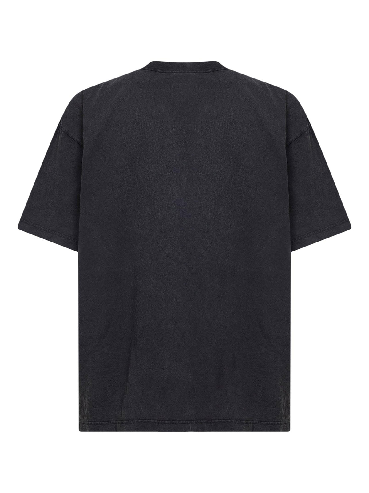 Balenciaga Men Black Crayon Loop Medium Fit T-Shirt BALENCIAGA