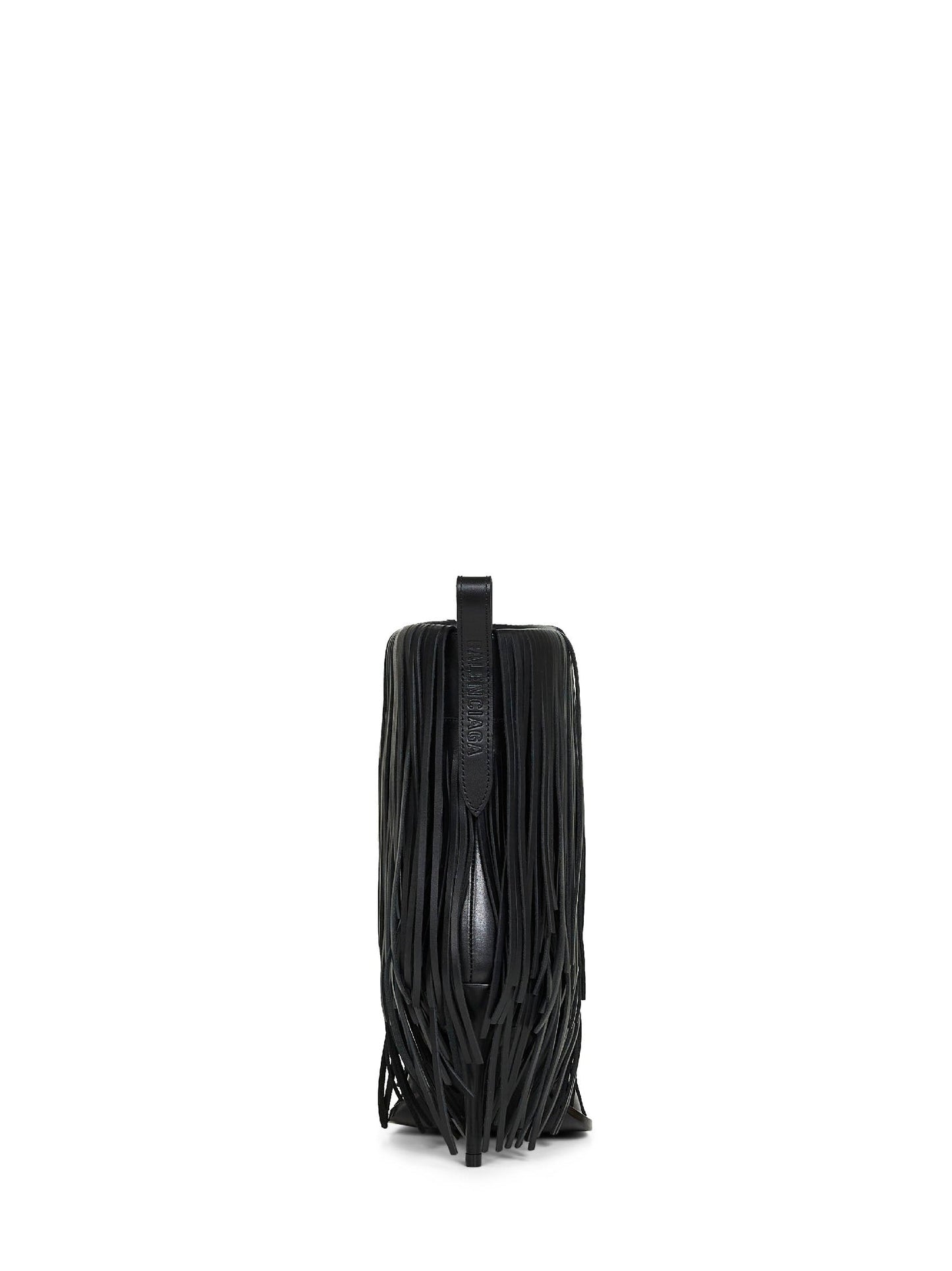 Balenciaga Women Black Avenue Fringe 90Mm Ankle Boots BALENCIAGA