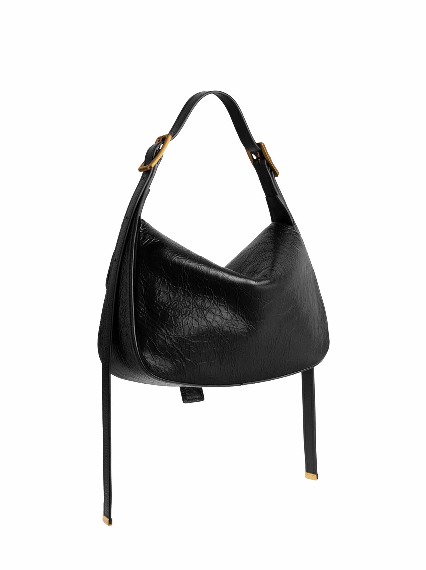 Balenciaga Women Black Clicca Shoulder Bag Medium Shoulder Bag BALENCIAGA