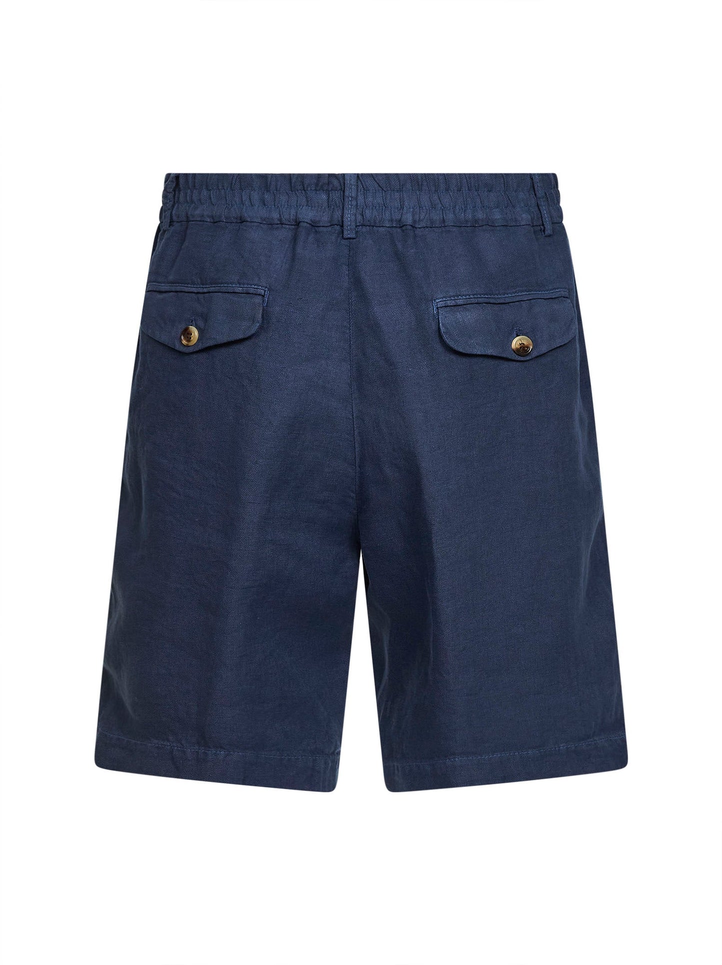 Brunello Cucinelli Men Denim Linen Gabardine Bermuda Shorts BRUNELLO CUCINELLI