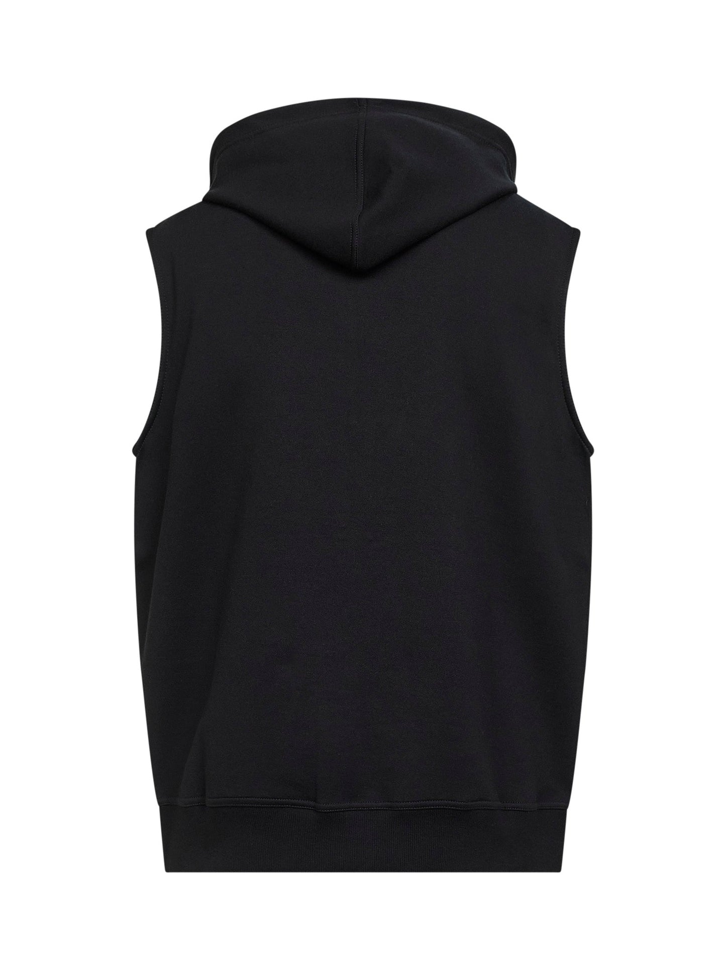 Brunello Cucinelli Men Black Double Fleece Hooded Vest BRUNELLO CUCINELLI
