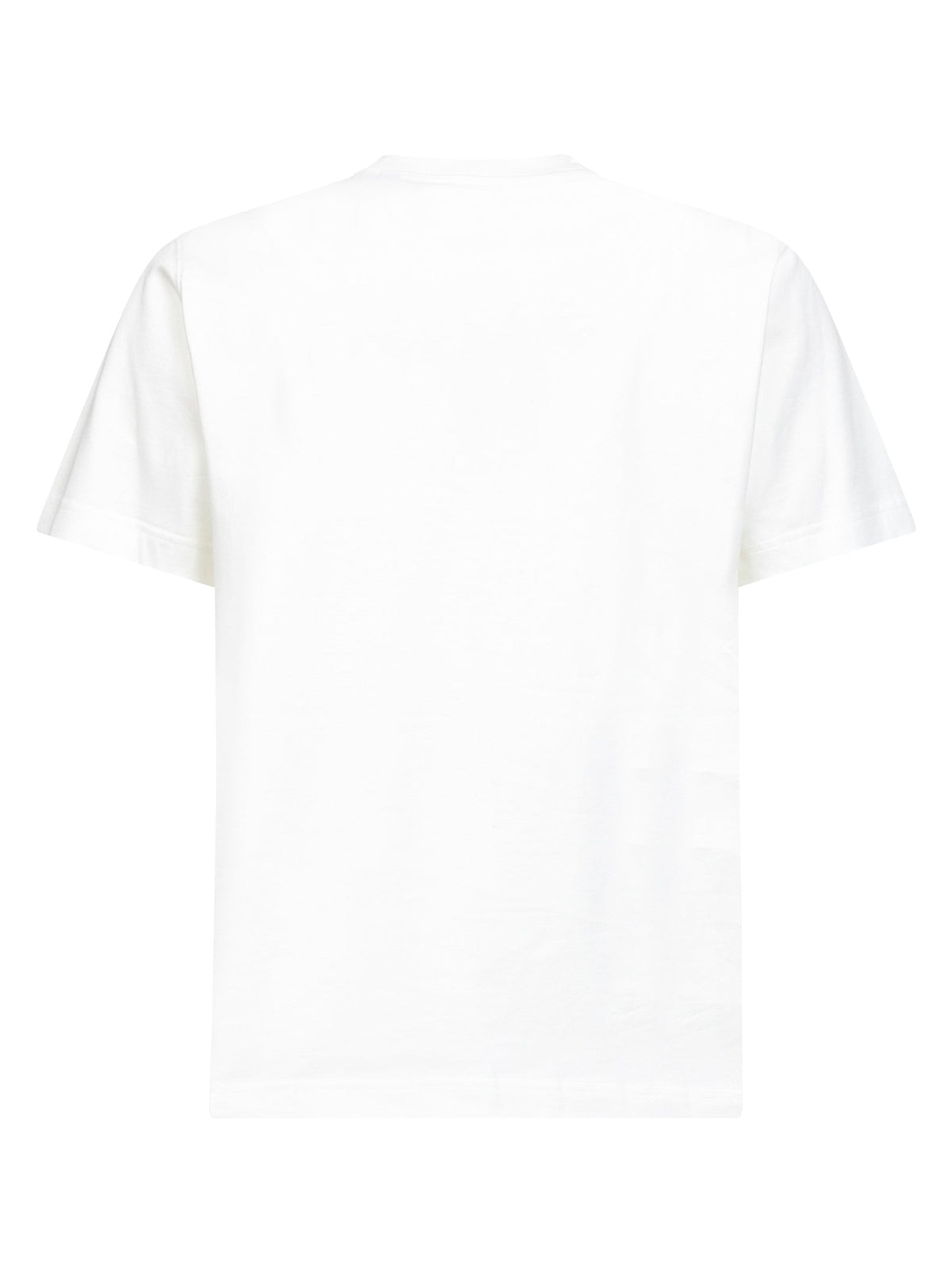 Burberry Men Chalk White Cotton Logo T-Shirt BURBERRY
