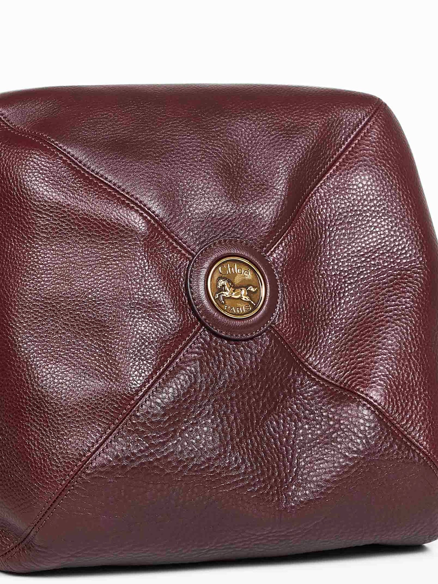 Chloé Women Burgundy Chloé Balloon Shoulder Bag CHLOE