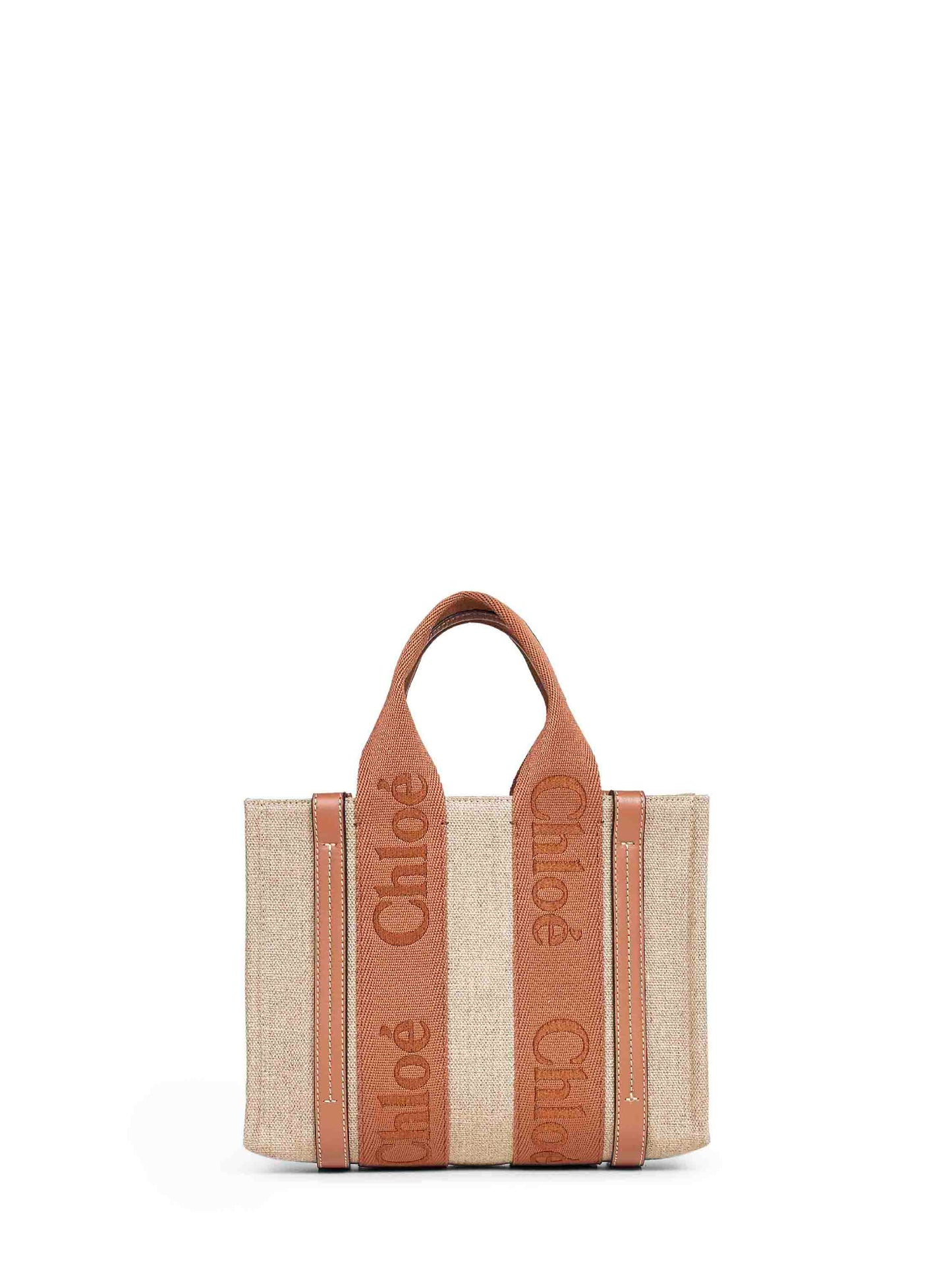Chloé Women Dusty Tan Woody Small Tote Bag CHLOE