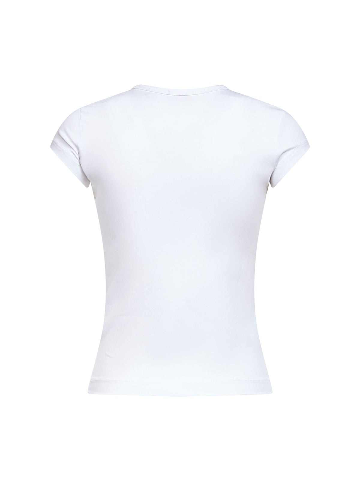 Diesel Women White Stretch Jersey Logo T-Angie-Od T-Shirt DIESEL